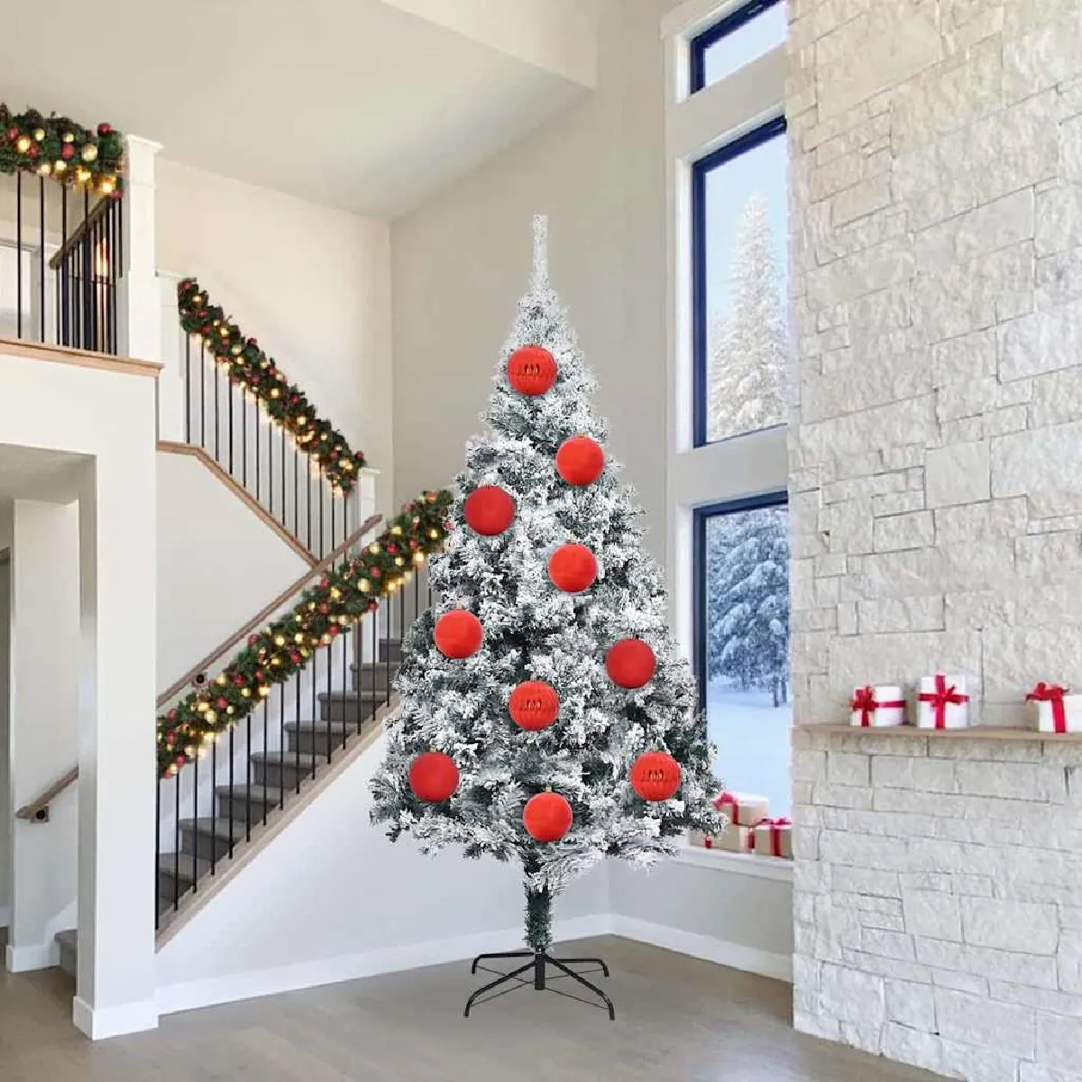 vidaXL Ensemble de Boules de Noël Autre 3 pcs Ø 25 cm - vue 3