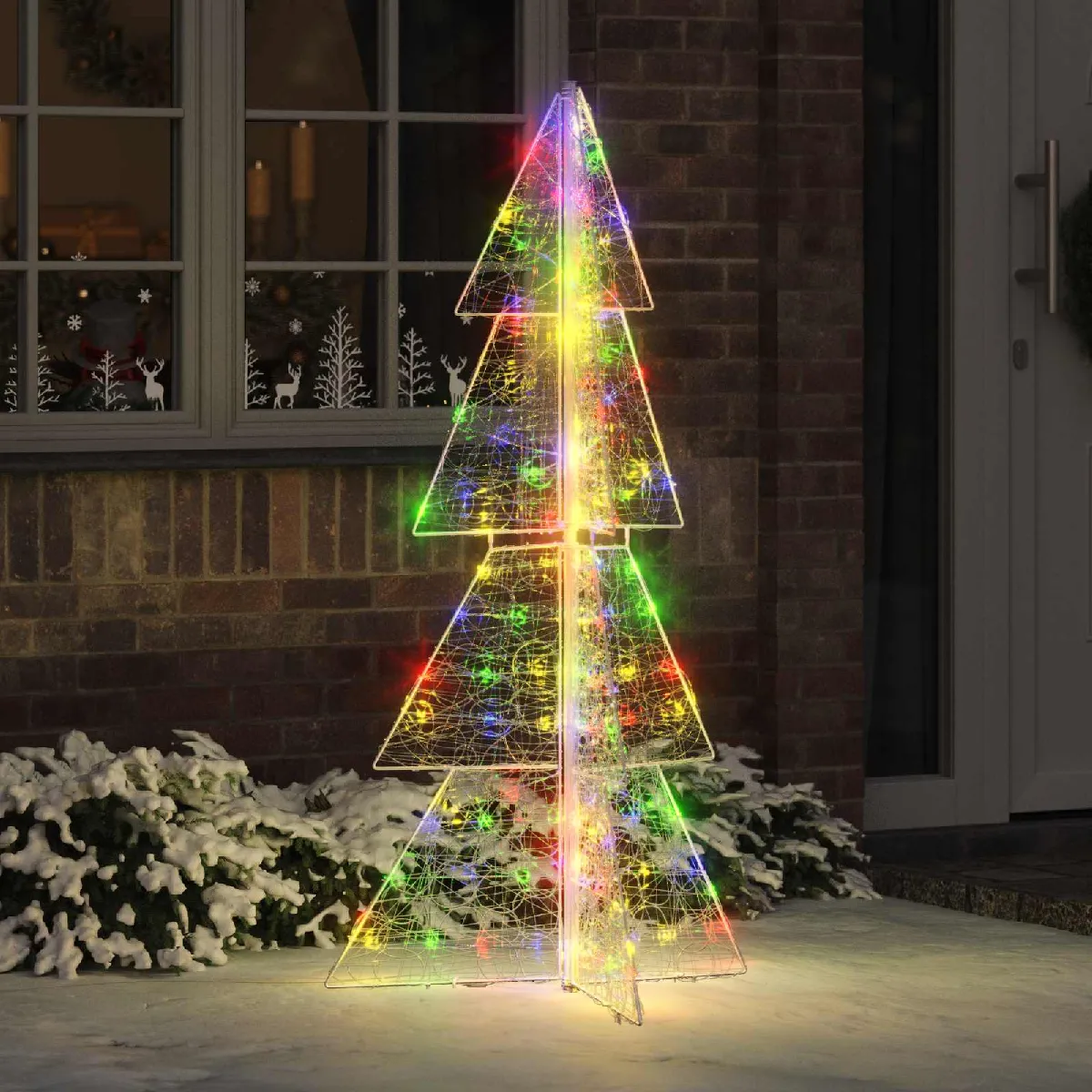 vidaXL Sapin de Noël avec 160 LED 150 cm Acrylique