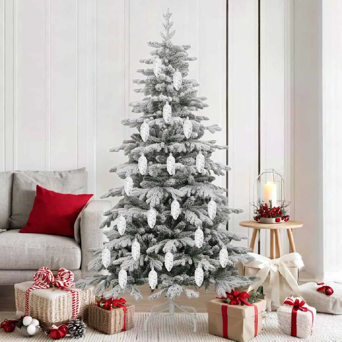 vidaXL Décoration de 'arbre de Noël 40 pcs Doré - vue 4