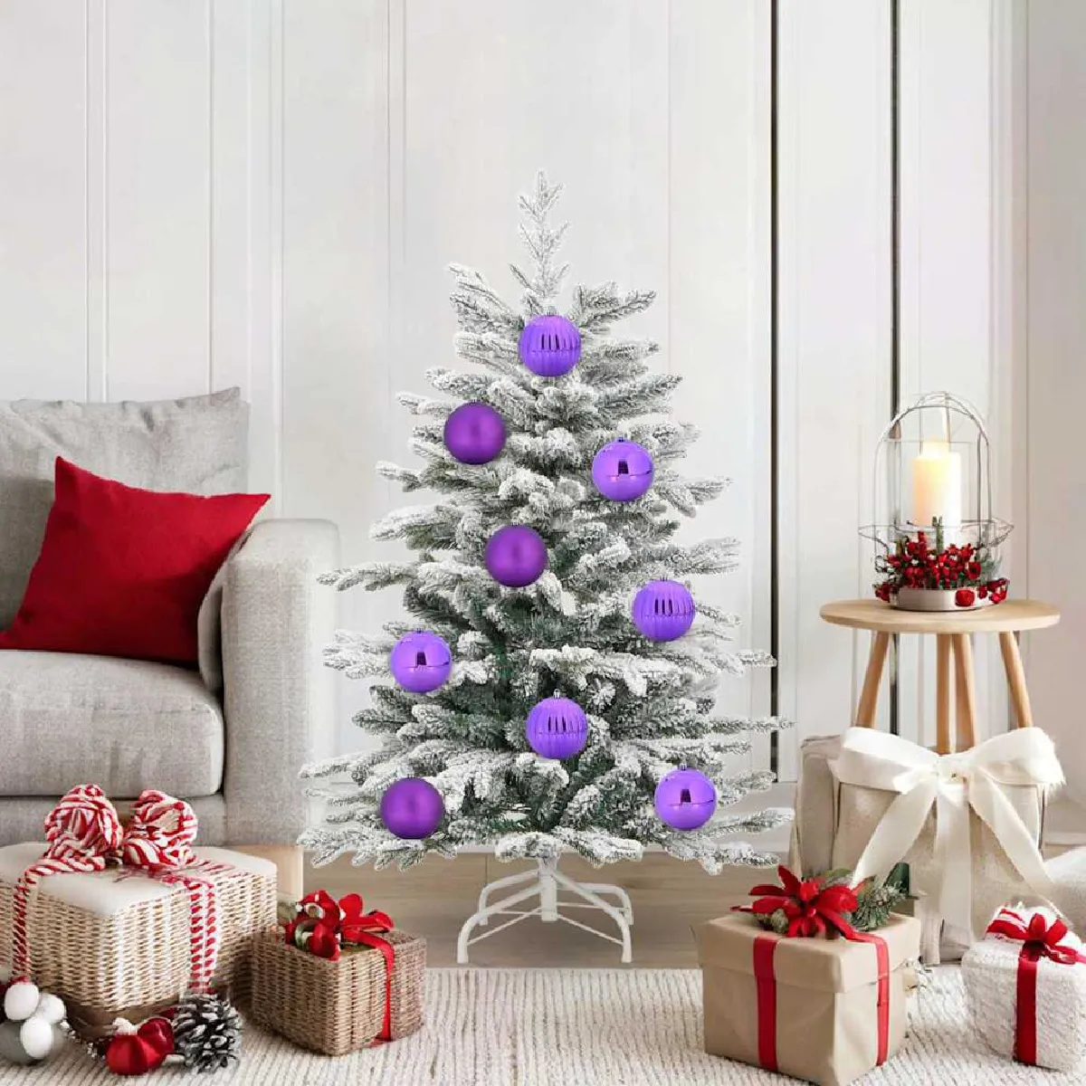 vidaXL Ensemble de Boules de Noël 15 pcs - vue 5