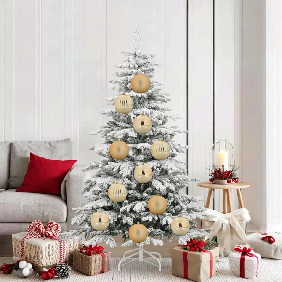 vidaXL Ensemble de Boules de Noël 9 pcs - vue 4