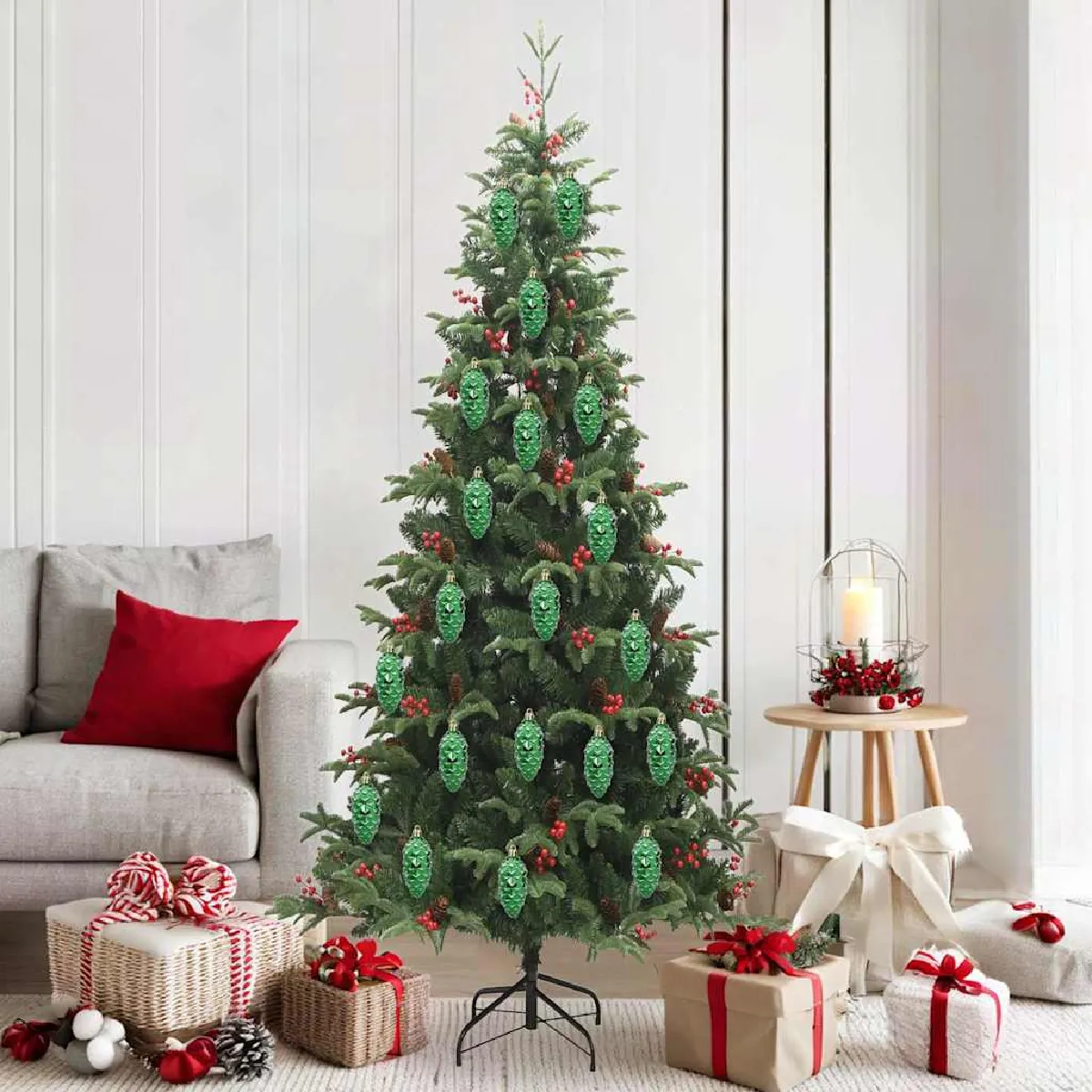 vidaXL Décoration de 'arbre de Noël 40 pcs Doré - vue 3