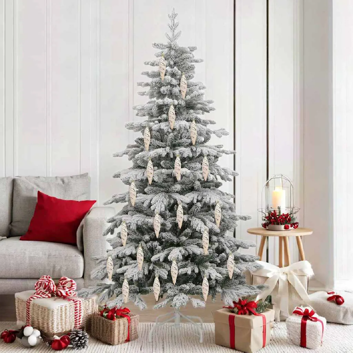 vidaXL Décoration de 'arbre de Noël 40 pcs Champagne - vue 2