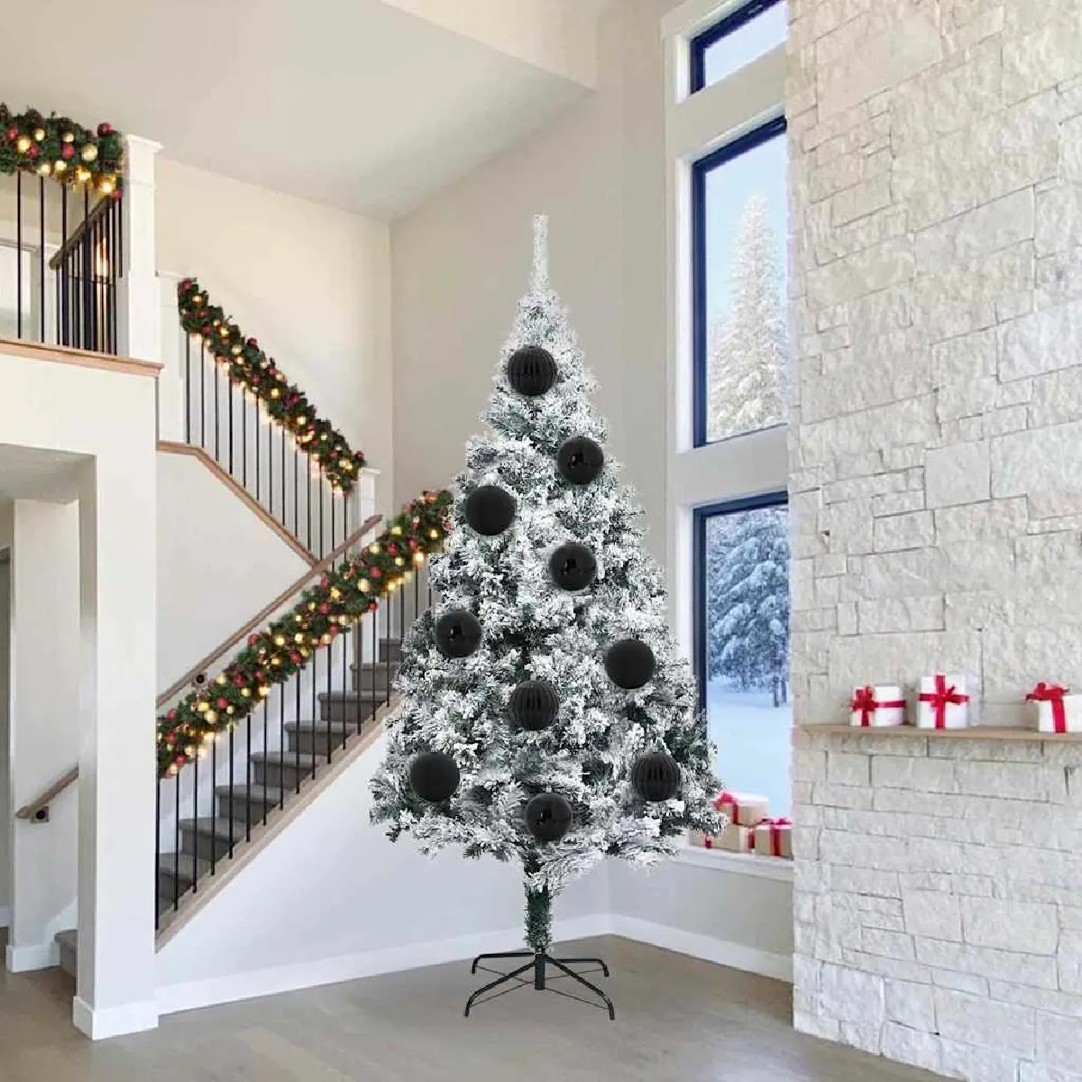 vidaXL Ensemble de Boules de Noël Autre 3 pcs Ø 25 cm - vue 6