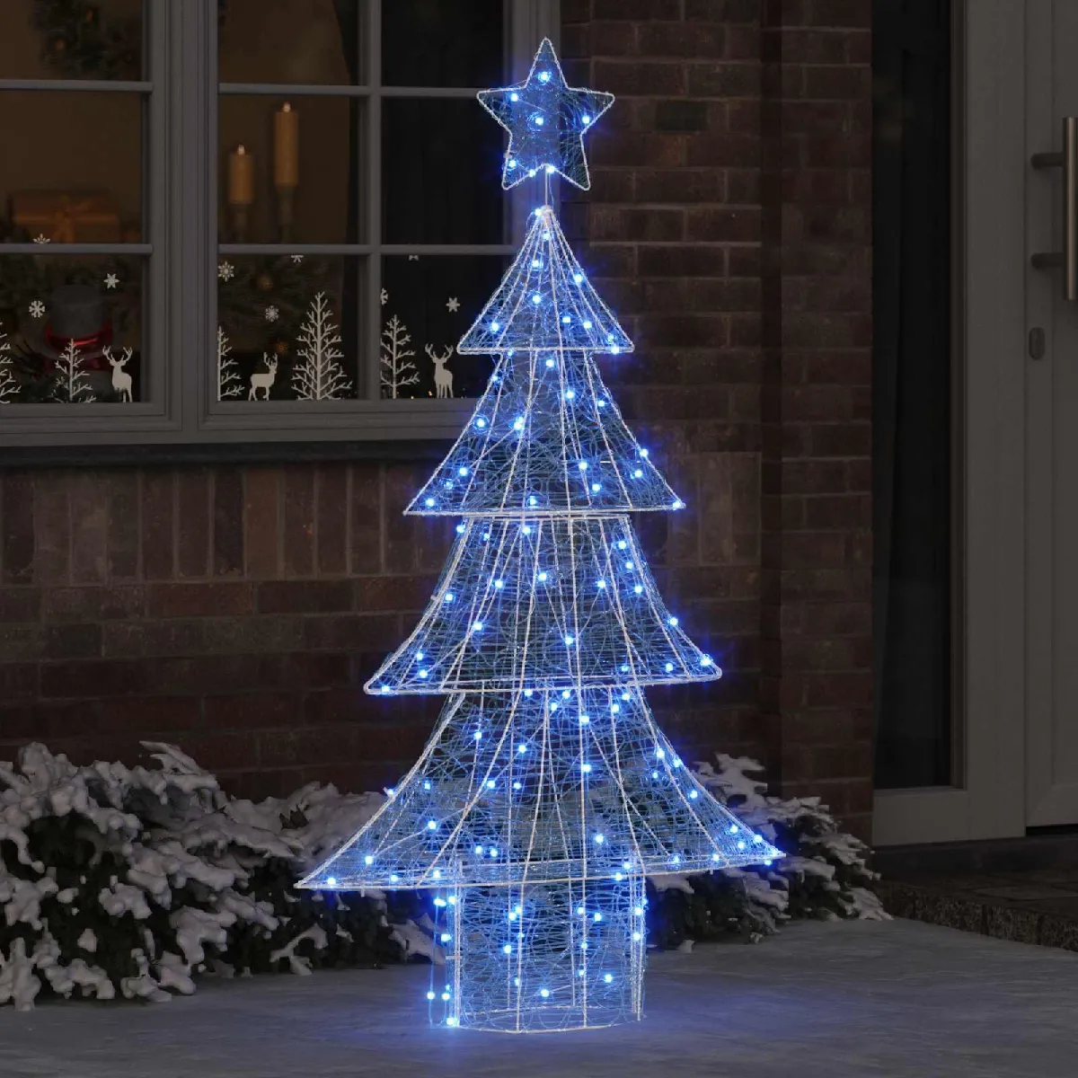 vidaXL Sapin de Noël avec 160 LED 150 cm Acrylique - vue 3