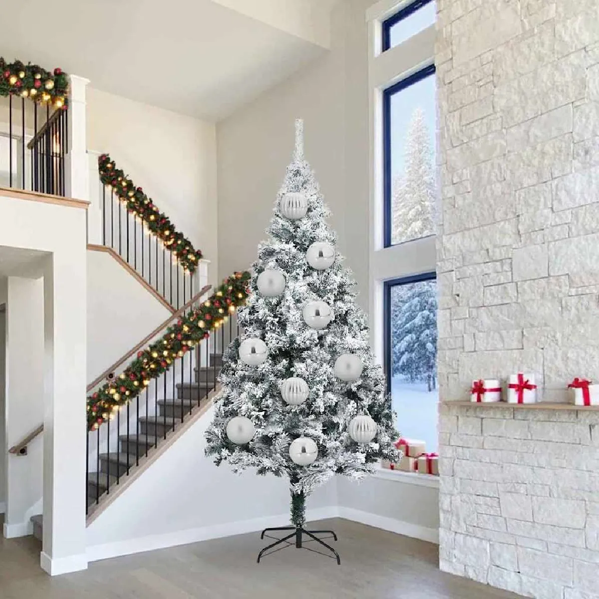 vidaXL Ensemble de Boules de Noël Autre 3 pcs Ø 25 cm