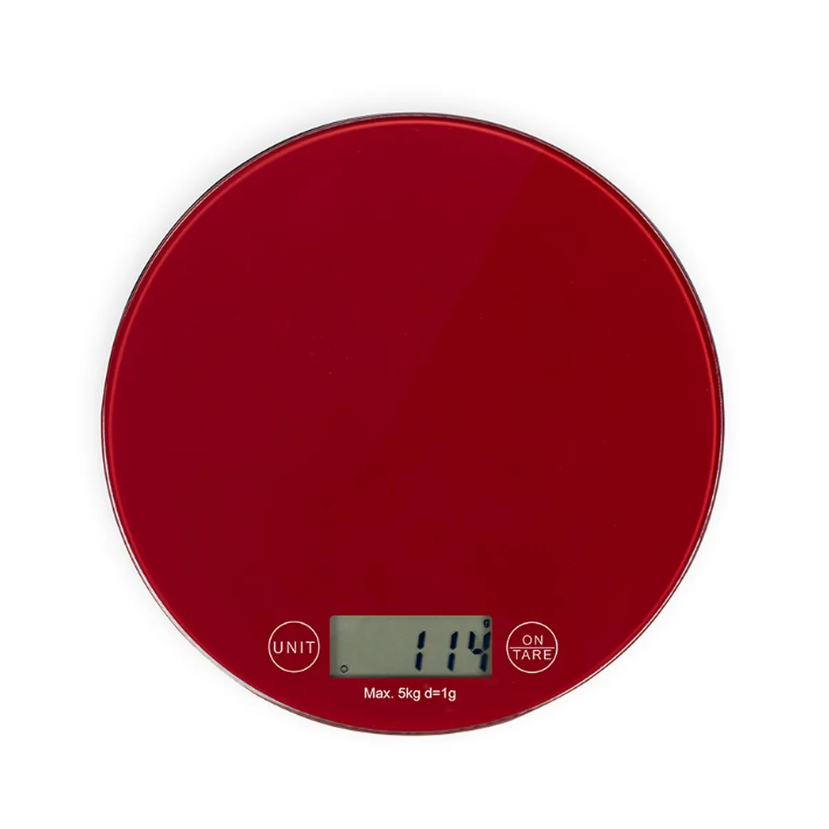 LIVOO Balance de cuisine &eacute;lectronique 5kg rouge chilli - DOM494R - 