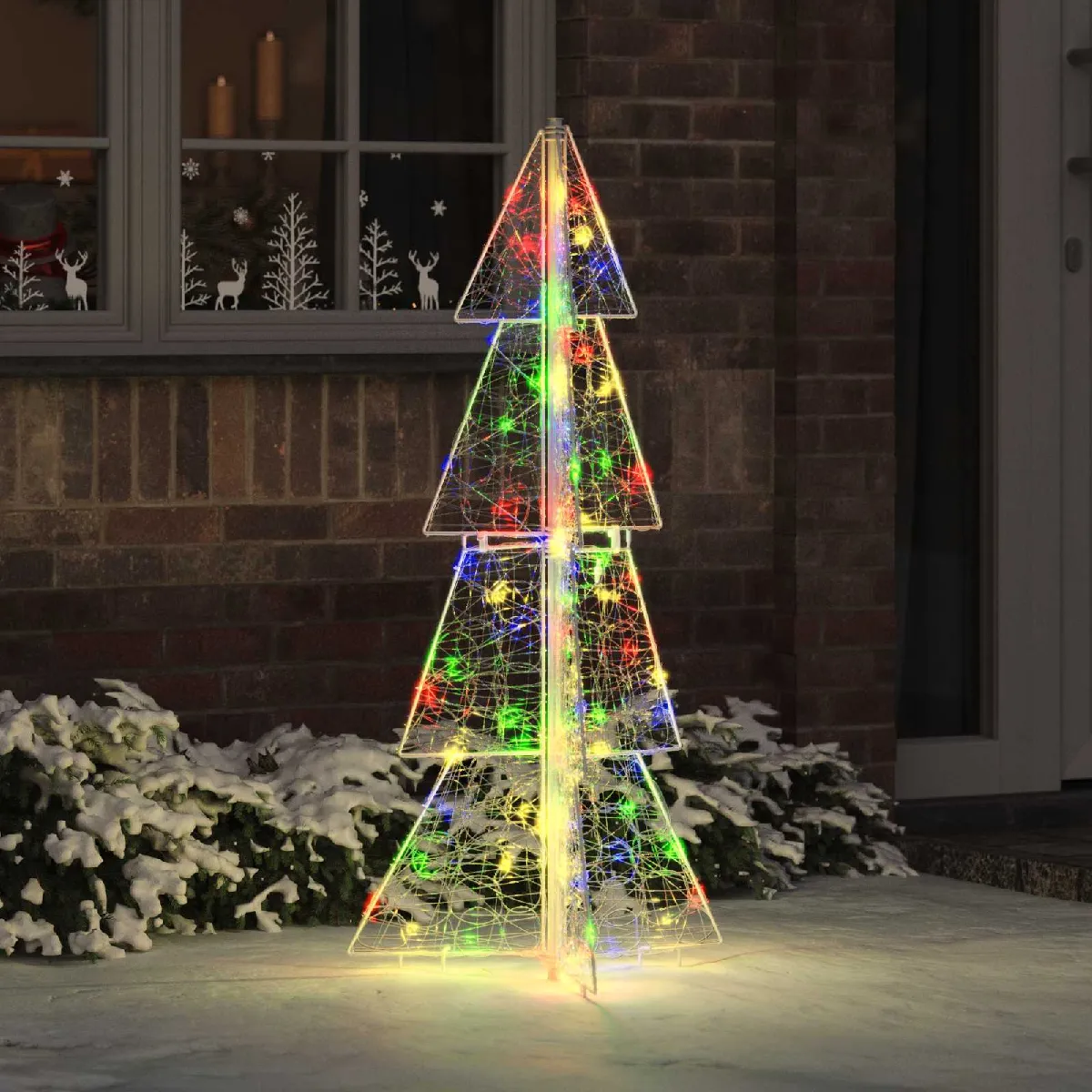 vidaXL Sapin de Noël avec 100 LED 120 cm Acrylique - vue 3