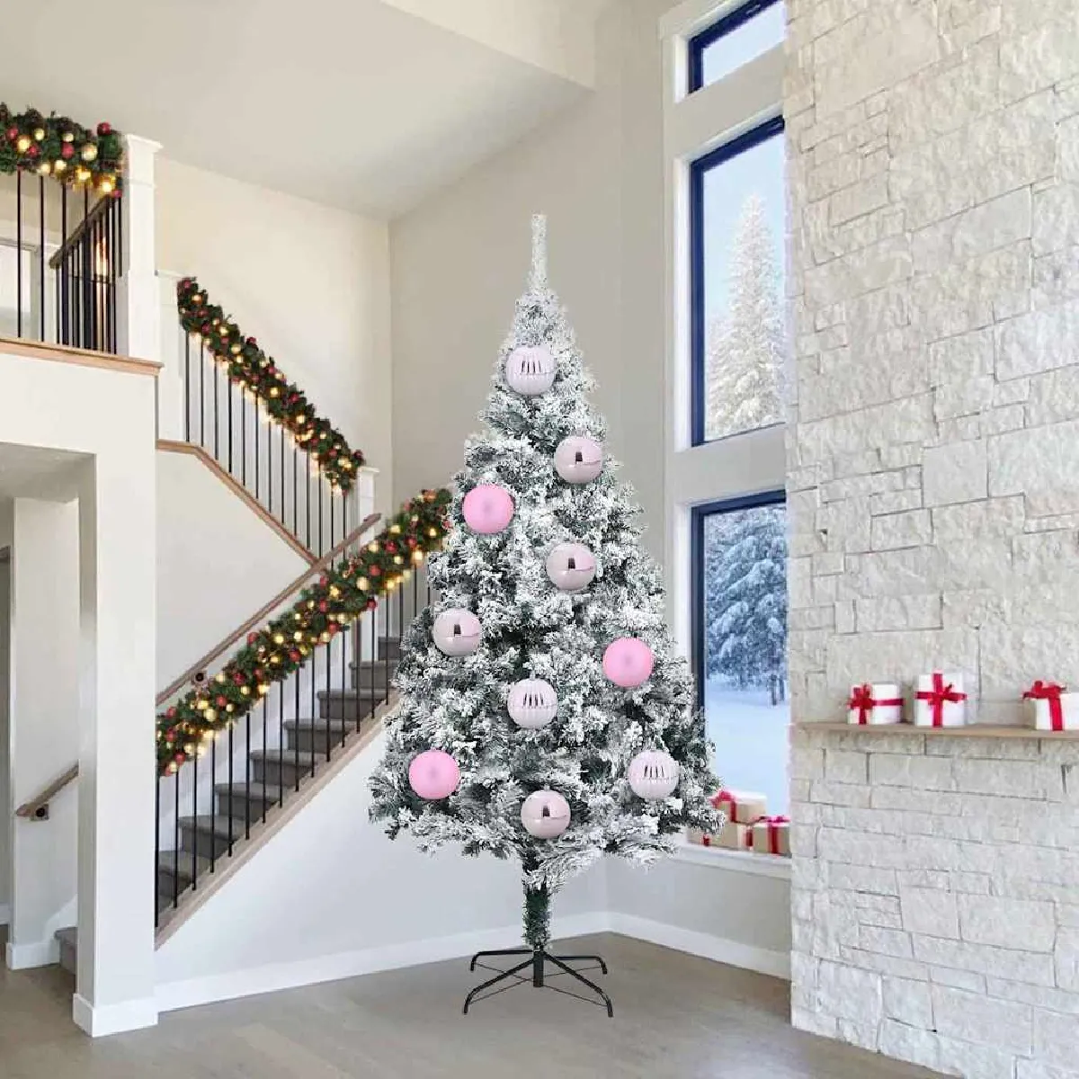 vidaXL Ensemble de Boules de Noël Autre 3 pcs Ø 25 cm - vue 5