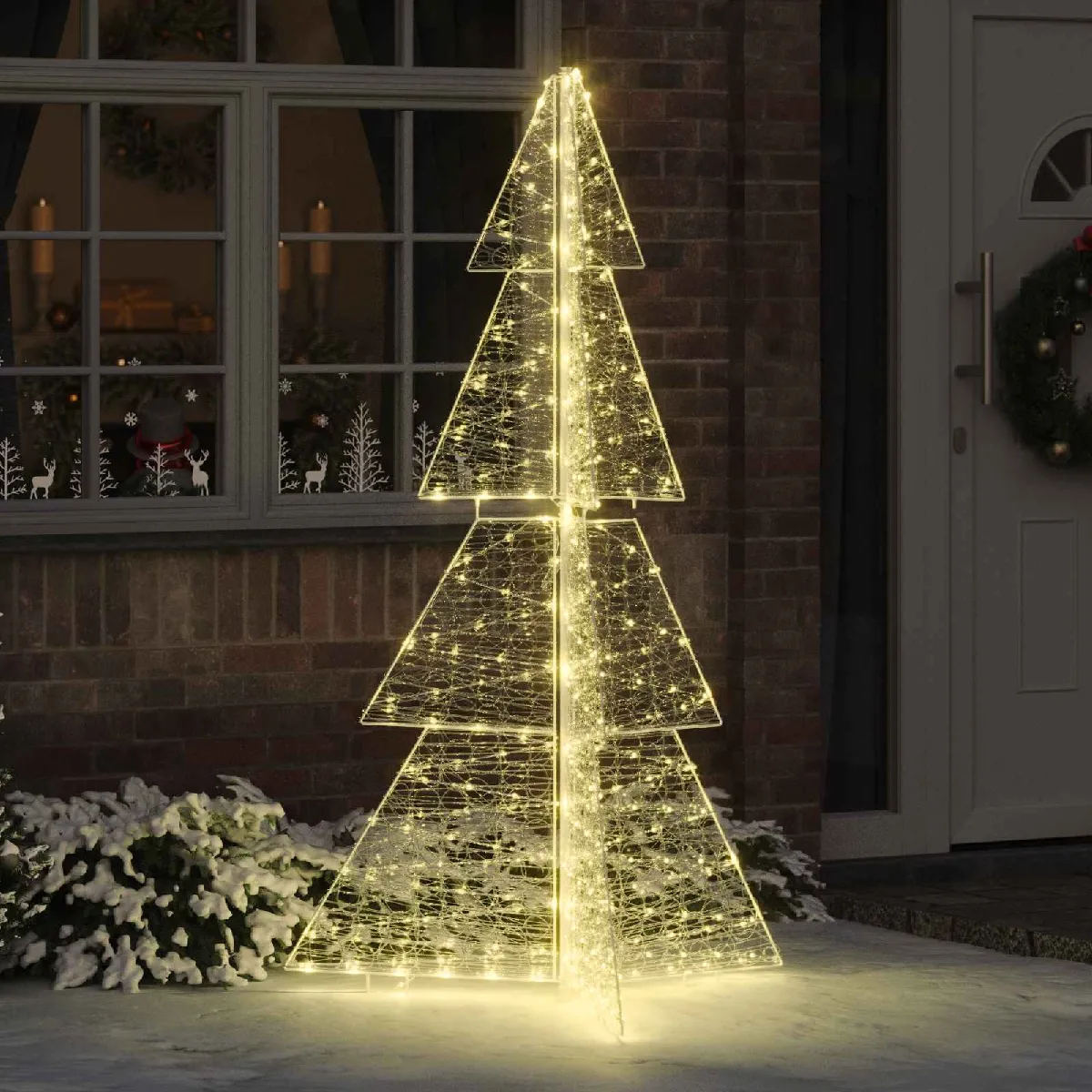 vidaXL Sapin de Noël avec 240 LED chaud 180 cm Acrylique - vue 2