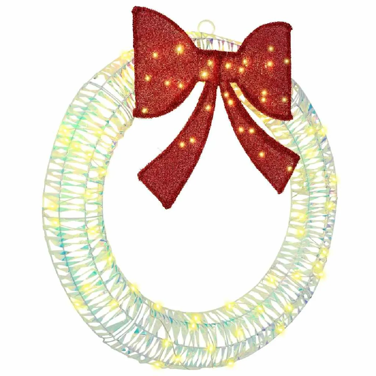 vidaXL Couronne avec 80 LED chaud 90 cm PET