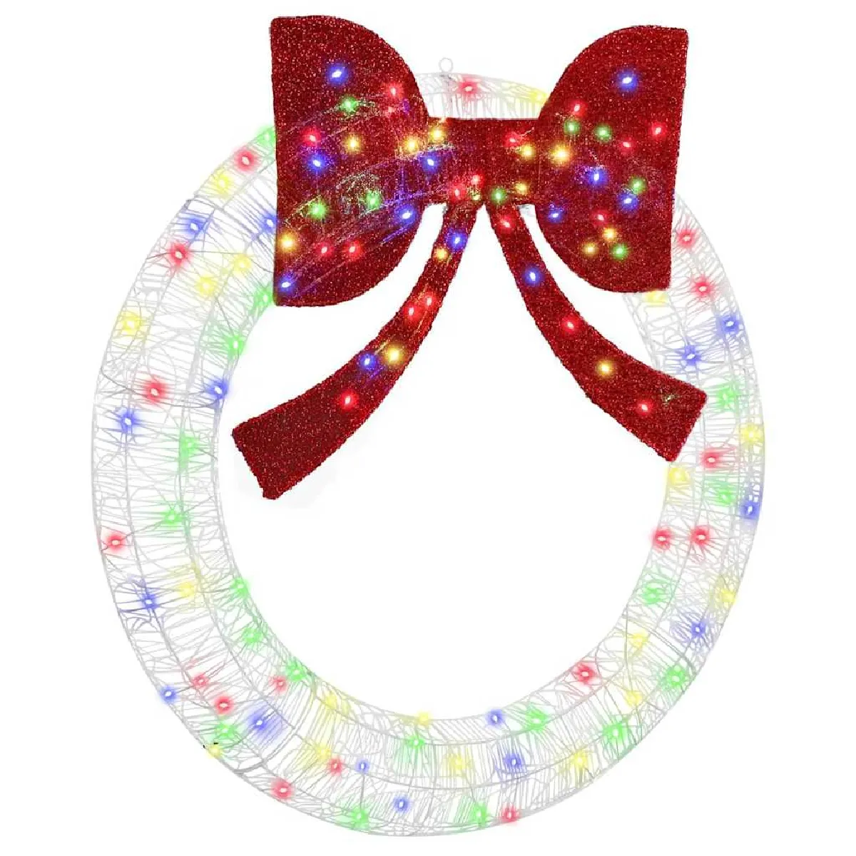 vidaXL Couronne avec des lumières à LED 120 cm Acrylique - vue 2