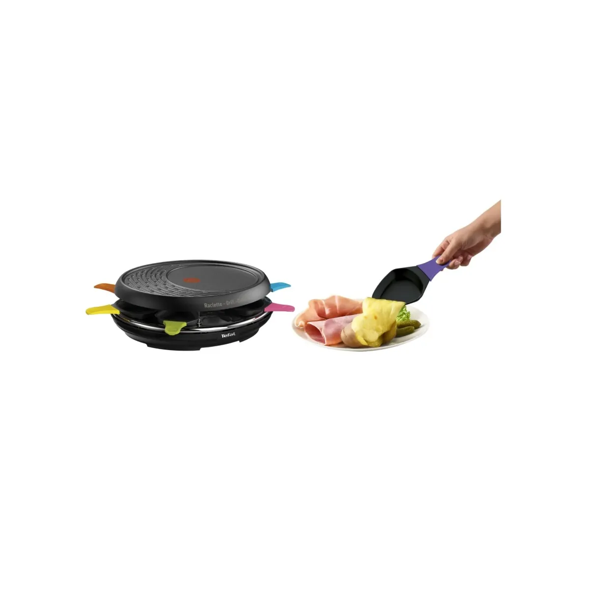 Raclette TEFAL RE310812 Colormania 8 coupelles - vue 4