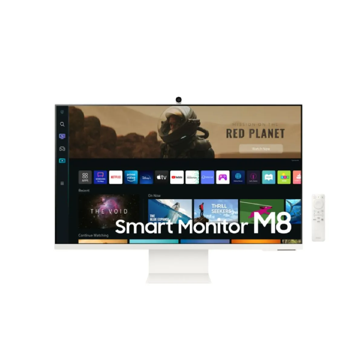 ECRAN 32 SAMSUNG LS32BM801UU Smart Monitor M8 3840 x 2160 4K 4ms 400cdm² 3000:1 HDR10 HDMI USB C Bluetooth Wifi 60Hz Rég Incli Haut Webcam télécomande Neuf - vue 2