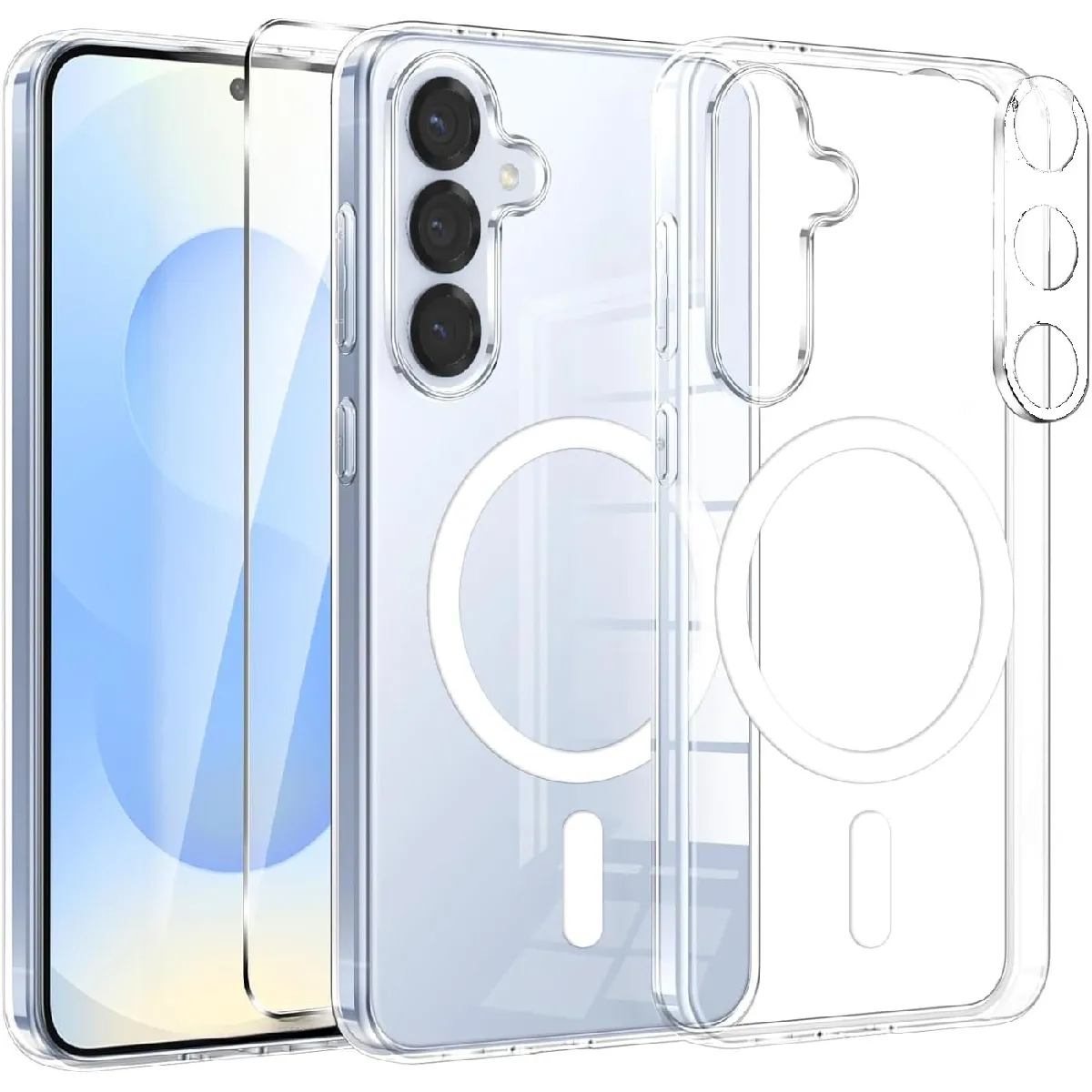 Little Boutik Coque Compatible Magsafe Samsung Galaxy S25 Fe - Transparent