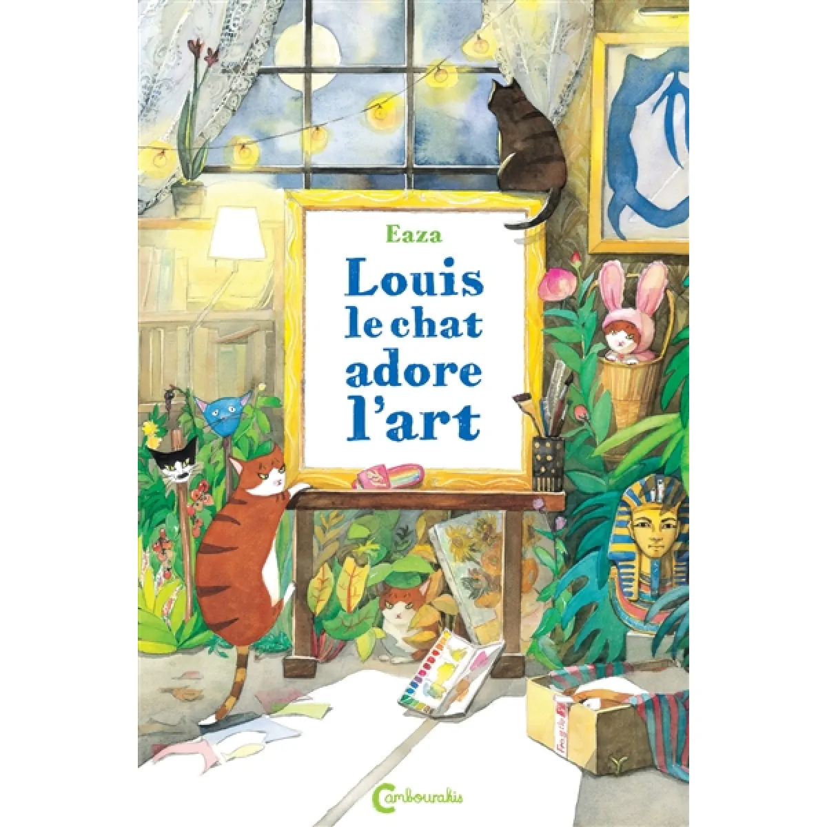Louis le chat adore l'art