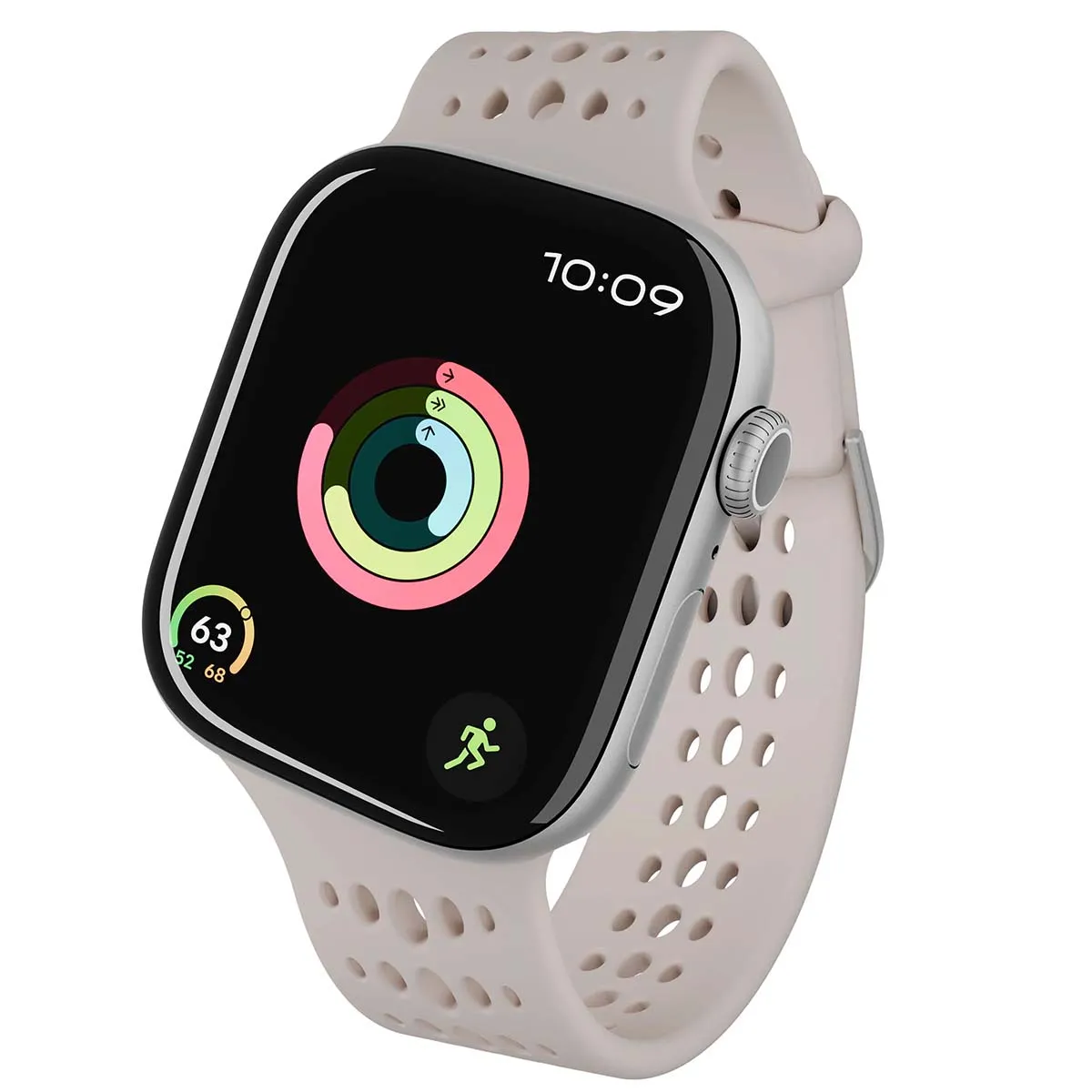 Decoded Bracelet Ares O pour Apple Watch 38 &agrave; 42mm en Silicone Beige