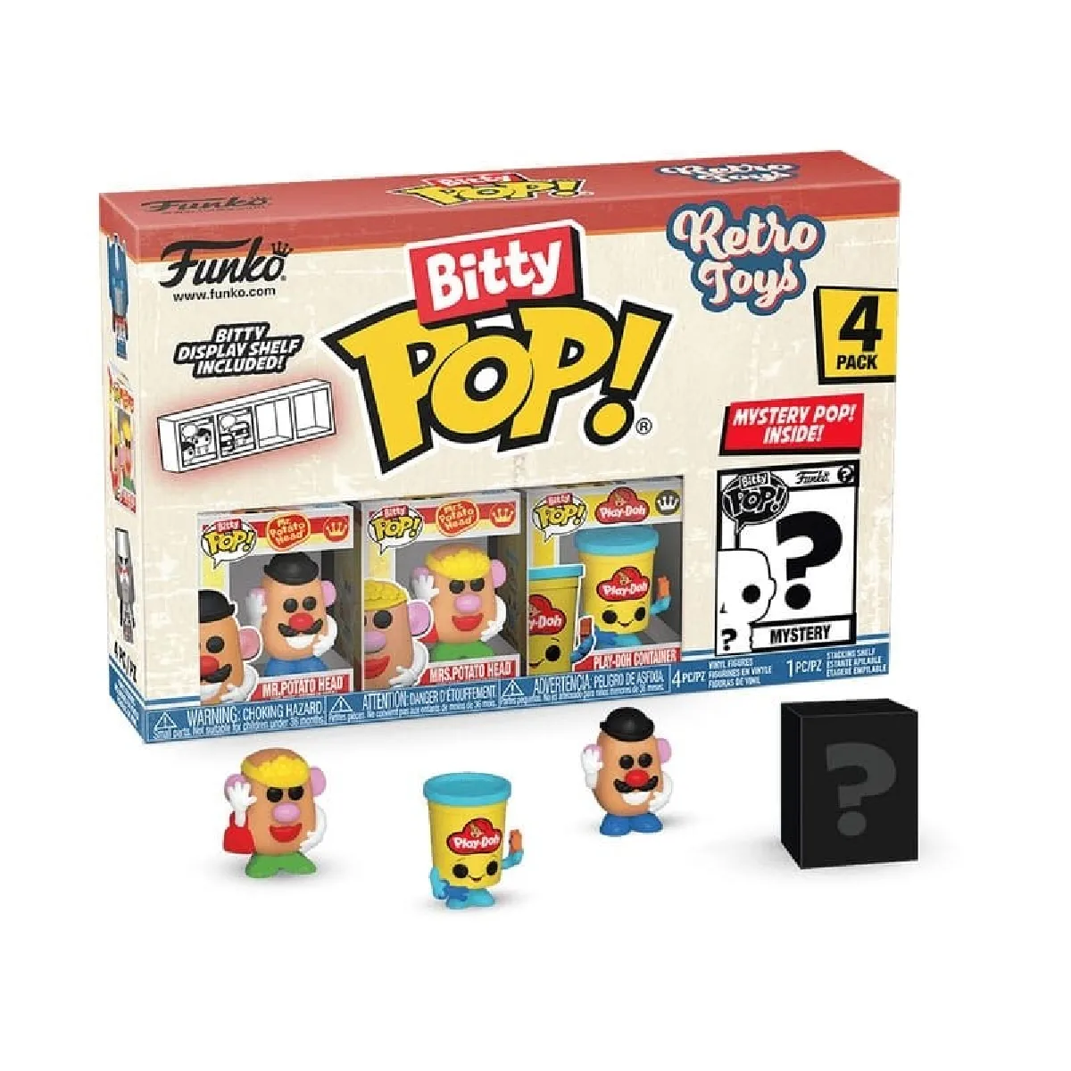 Pack 4 Figurines Funko Bitty Pop Retro Toys Mr. Potato Head - vue 2