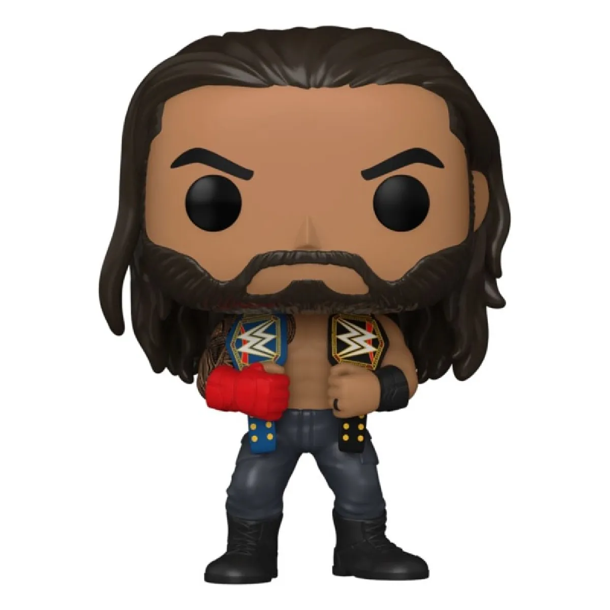 Figurine Funko Pop! WWE Roman Reigns Avec ceintures Idéale pour les fans de catch Mixte - vue 2