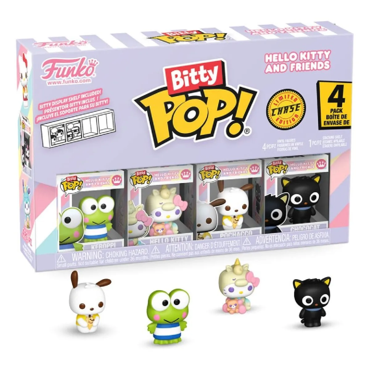 Pack de 4 Figurines Funko Bitty Pop Hello Kitty and Friends Keroppi - vue 2