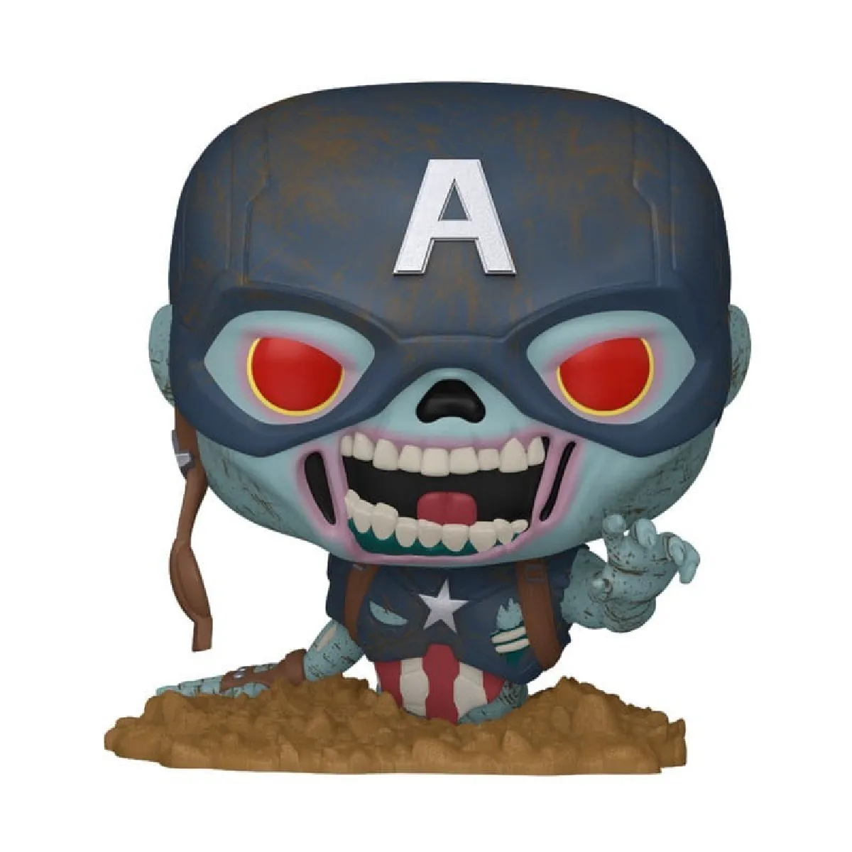 Funko Marvel Zombies Figurine POP! Captain America 9 cm - vue 8