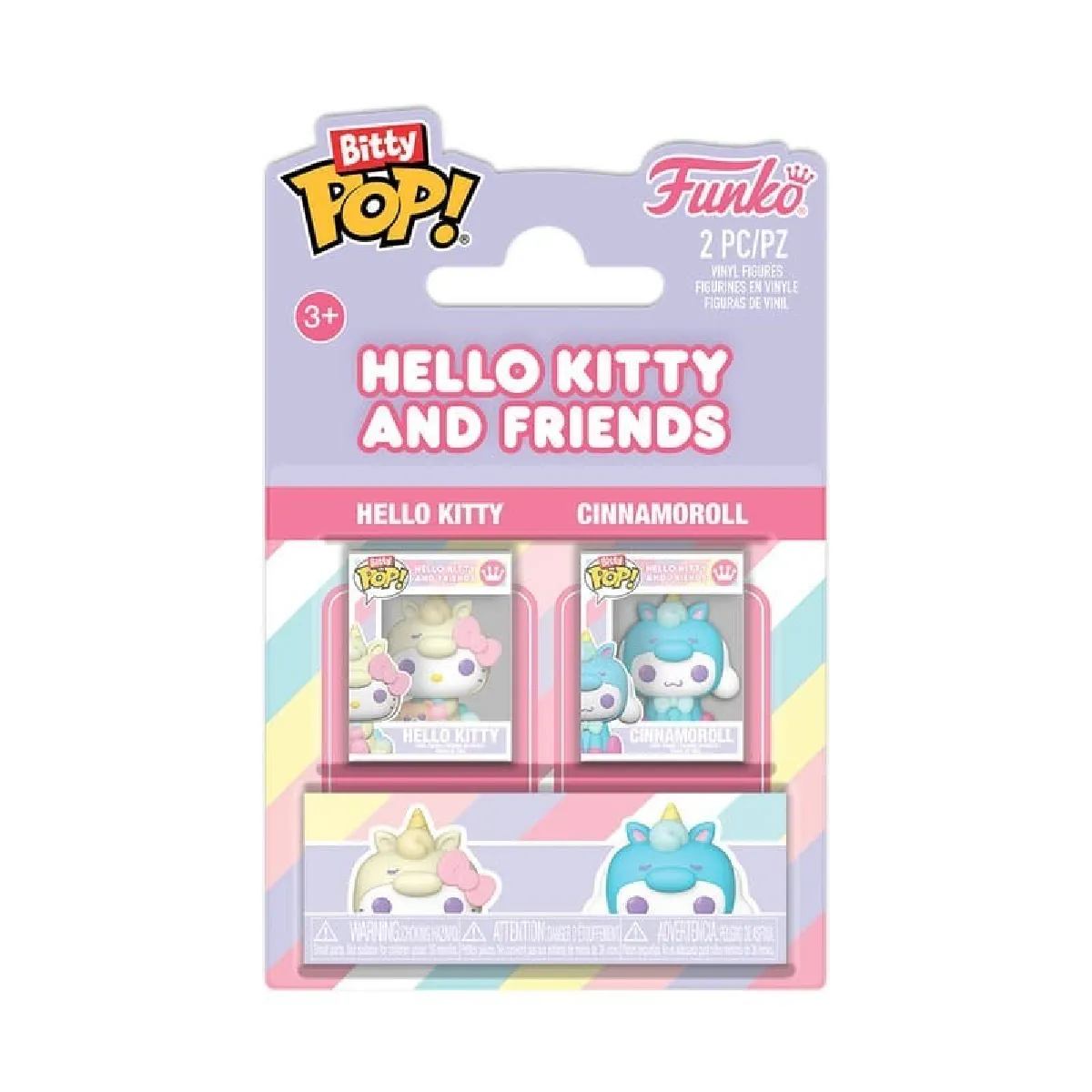 Hello Kitty Pack 2 figurines Bitty POP! HK & Cinnamonroll 2 5 cm