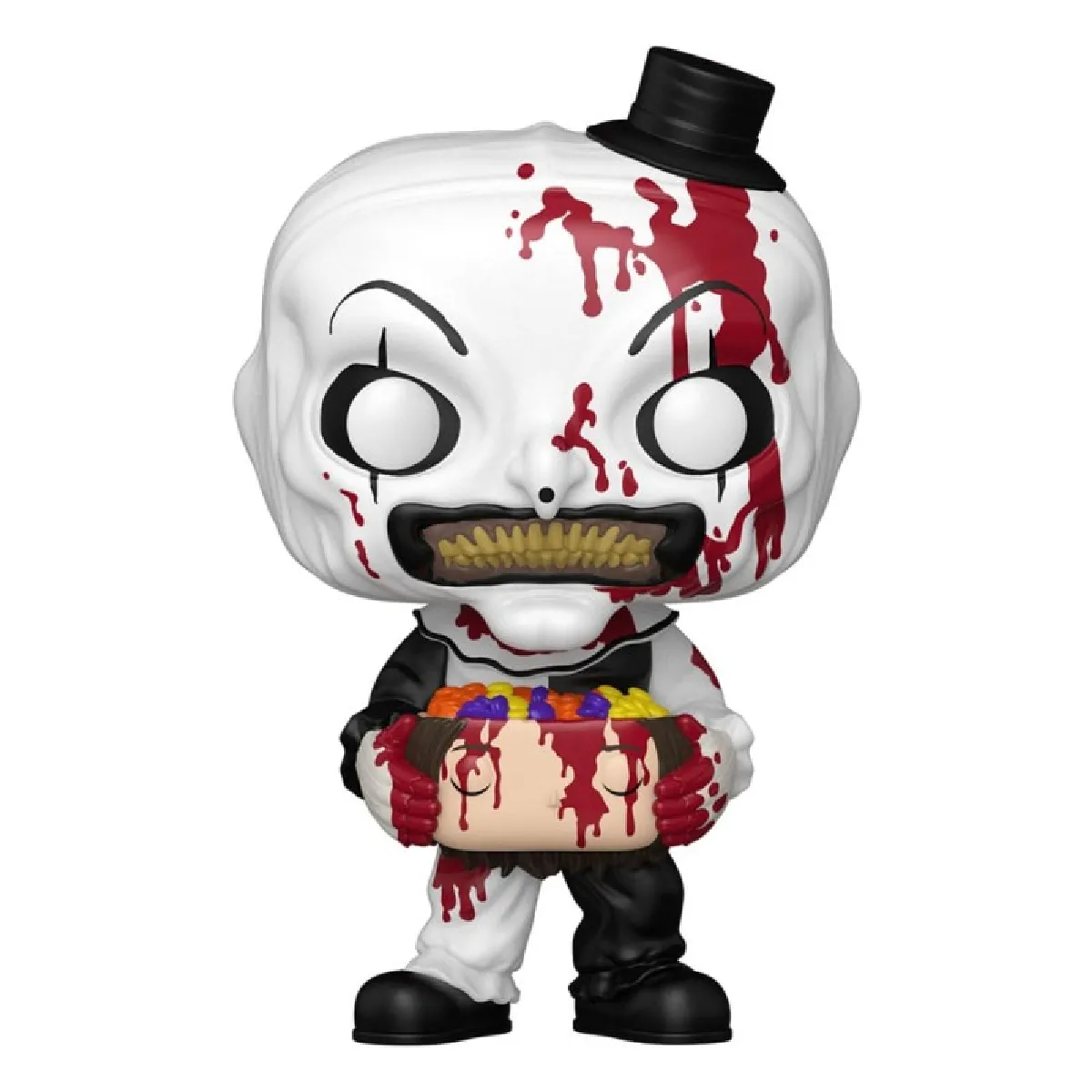 Terrifier 2 Figurine POP! Art the Clown avec tête remplie de bonbons 9 cm