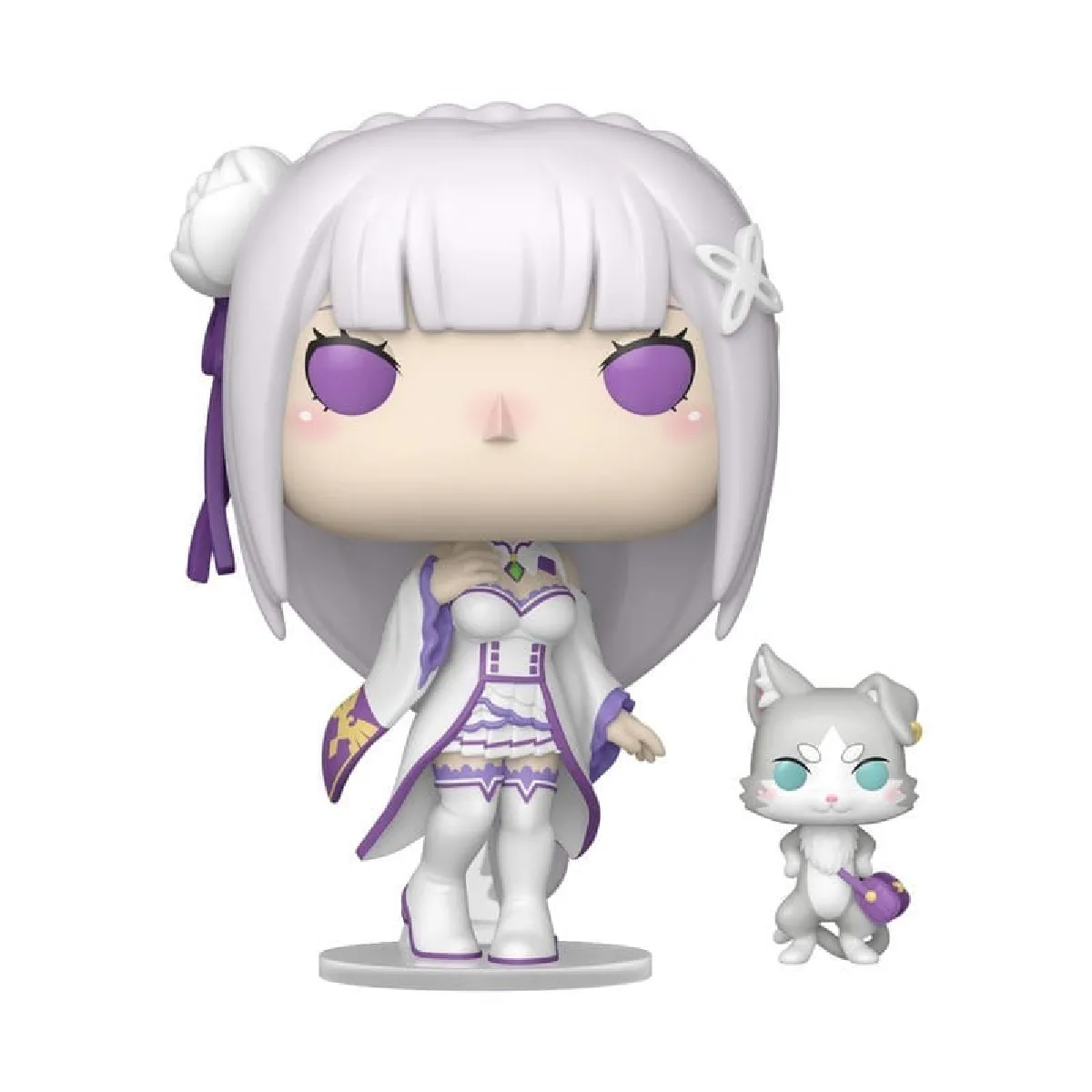 Re:Zero Figurine POP! & Buddy Emilia avec Puck 9 cm