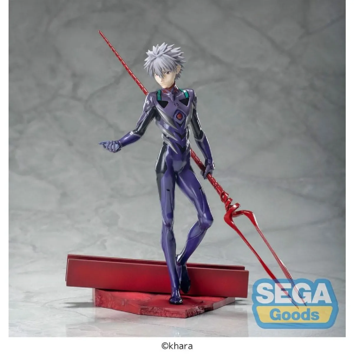 Evangelion : 3.0+1.0 Thrice Upon a Time Statuette Luminasta Kaworu Nagisa x Spear of Longinus 21 cm