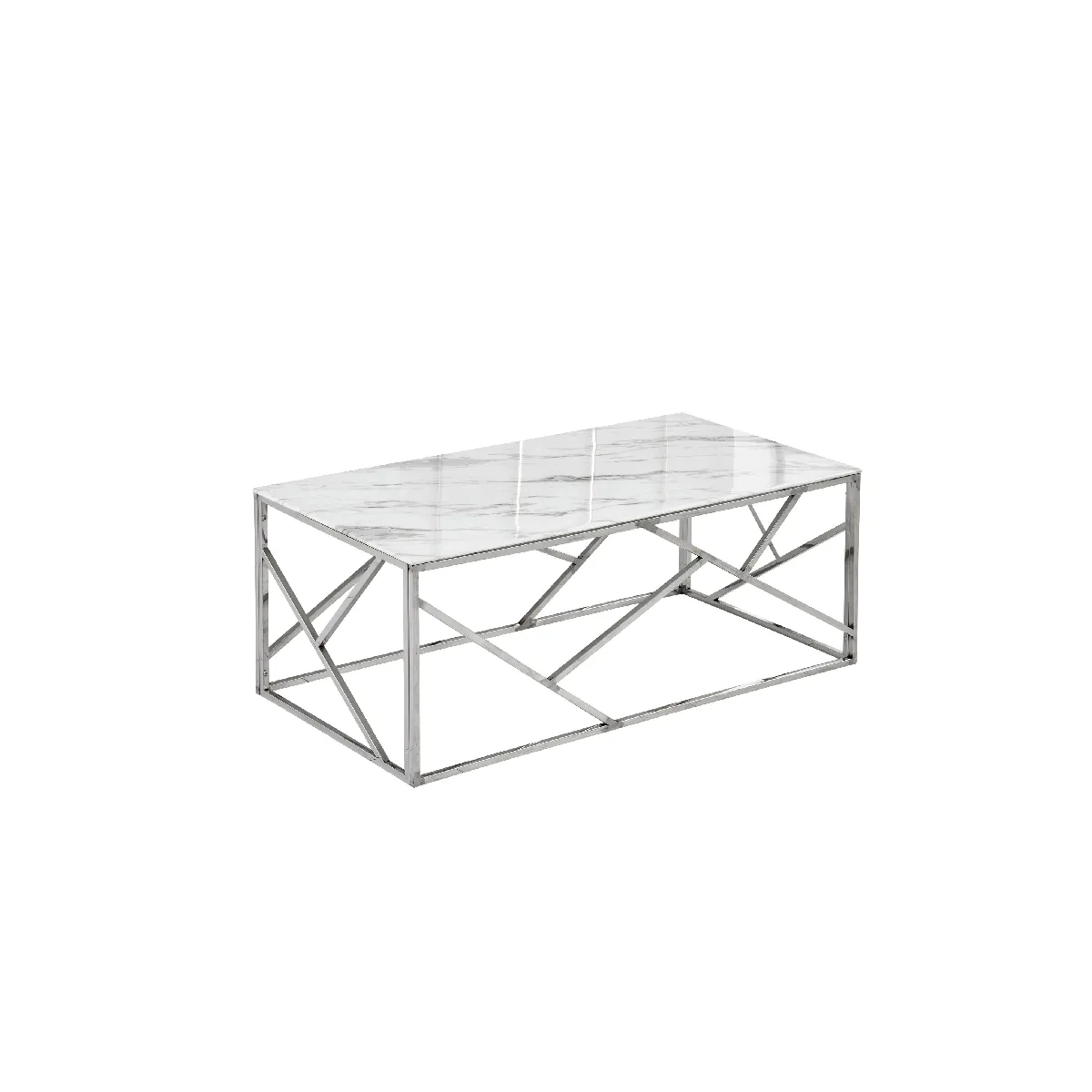 Meilleurs prix pour Table basse GEOMAG Chrome 120x60x45 cm