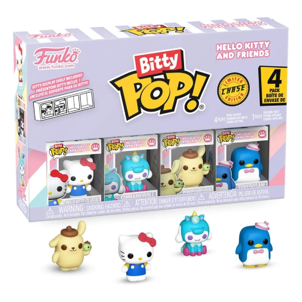 Pack de 4 figurines Funko Bitty Pop Hello Kitty Sanrio - vue 2