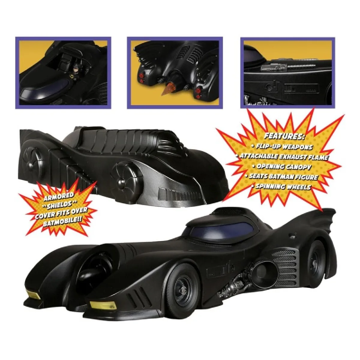 Mezco Batman (1989) 5 Points Batmobile Deluxe - Image 2