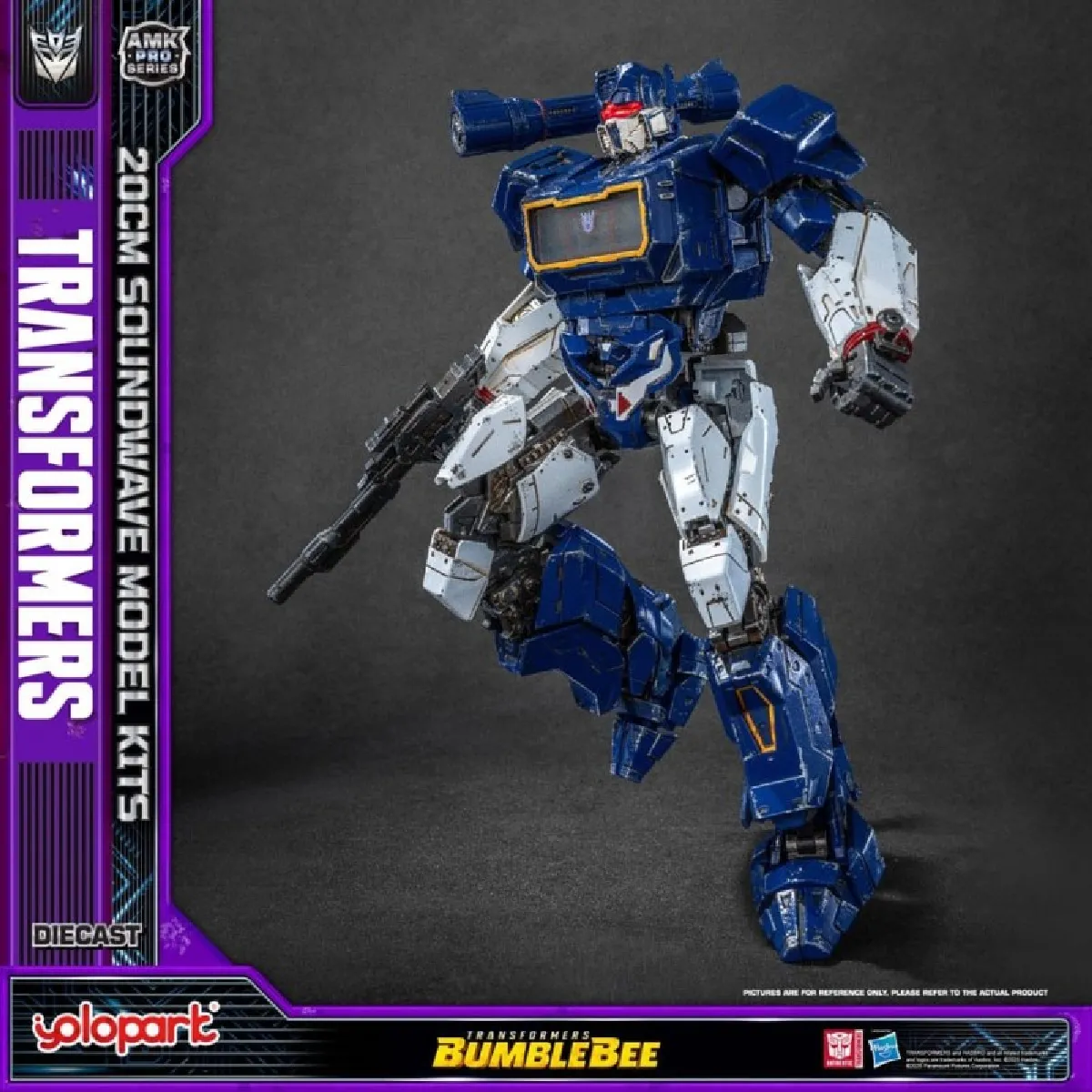 Yolopark Transformers : Bumblebee - Figurine Plastic Model Kit Amk Pro Series Soundwave (Oversea Version) 20 Cm