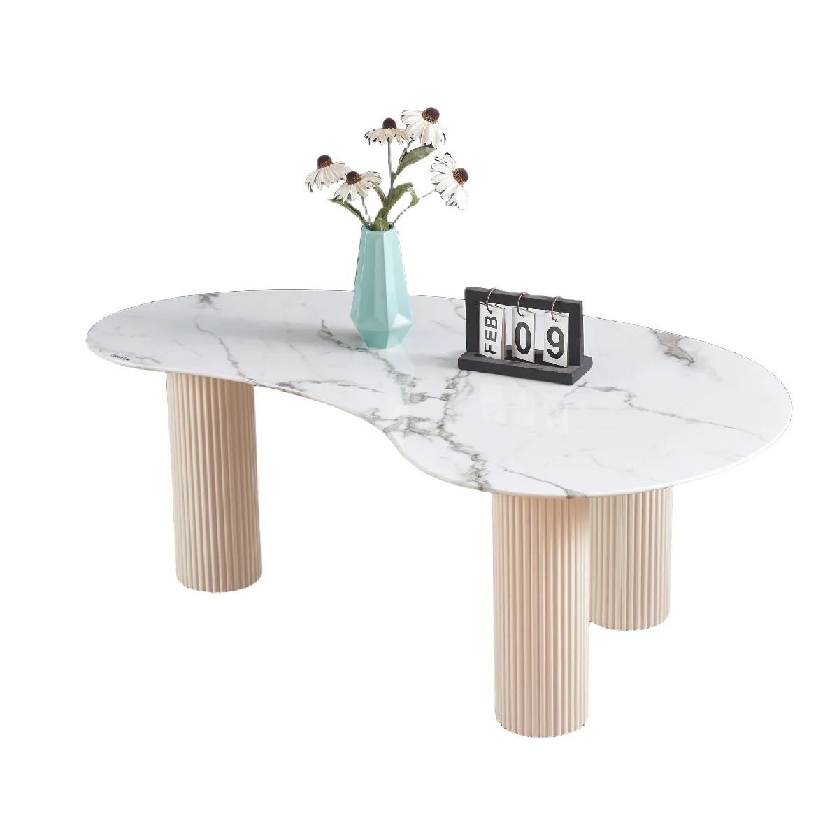 Comparer les prix de Table basse PYLONE Pieds Blanc