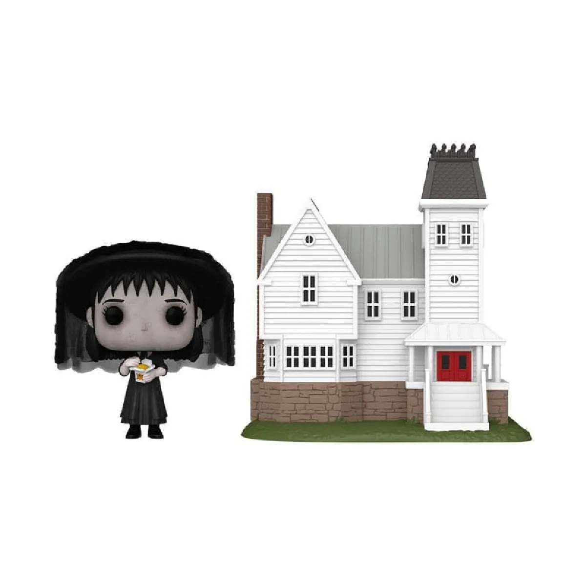 Beetlejuice Figurine POP! Town Lydia Deetz avec Maitland House 9 cm