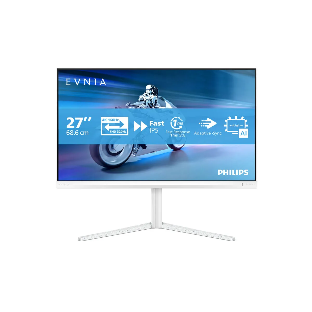 Philips Evnia 5000 27M2N5901A Écran LED jeux 27 3840 x 2160 4K UHD @ 160 Hz Fast IPS 450 cdm² 1000:1 DisplayHDR 400 0.5 ms 2xHDMI DisplayPort USB C haut parleurs... - vue 2