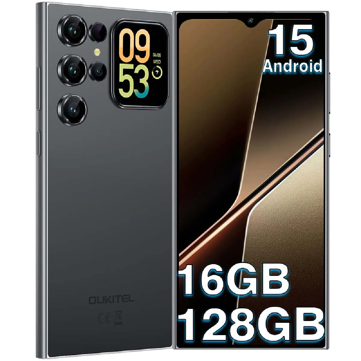OUKITEL C62 Android 15 SIMフリー 16GB+128GB