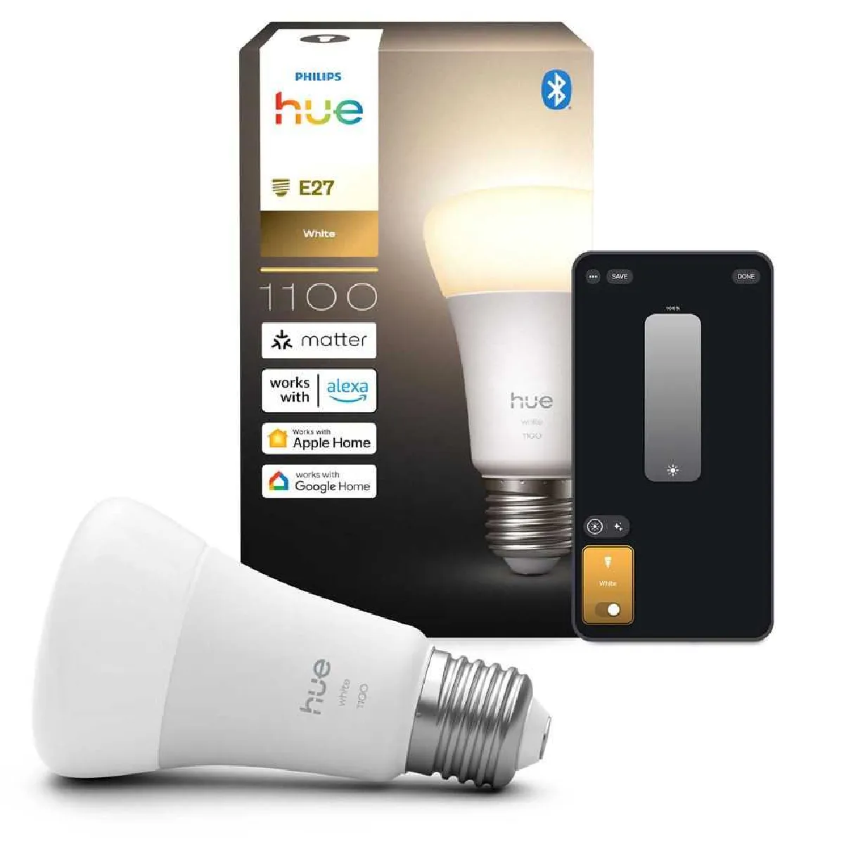Philips Hue Blanc Ampoule Intelligente 1100 A60 E27 1100 Lm 2700 K Dimmable - Neuf - Image 4
