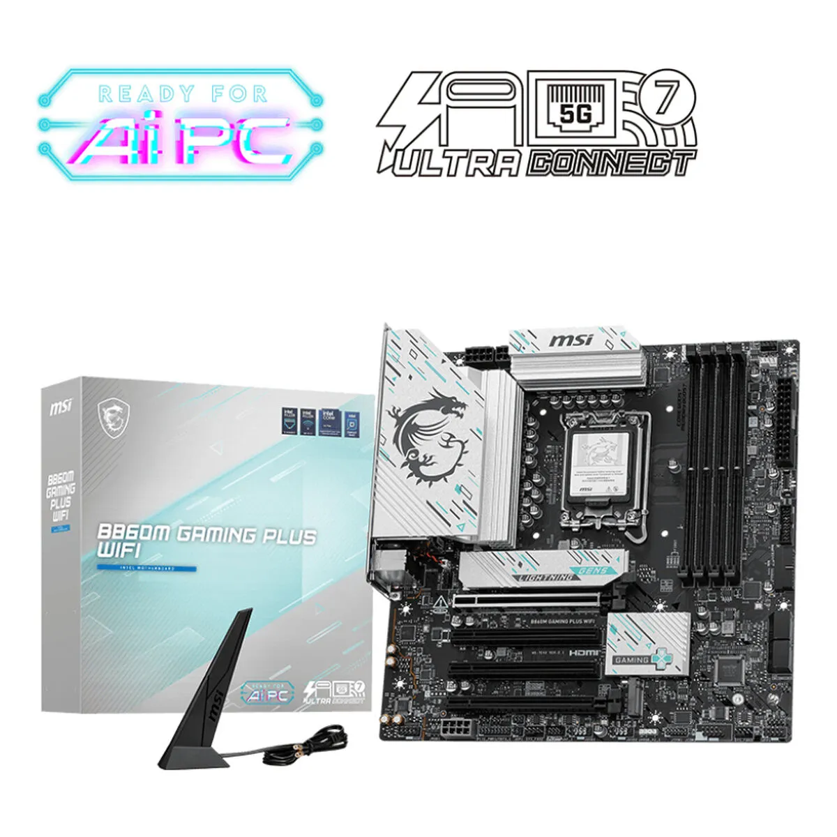 MSI B860M GAMING PLUS WIFI carte mère Intel B860 LGA 1851 (Socket V1) micro ATX - Image 6