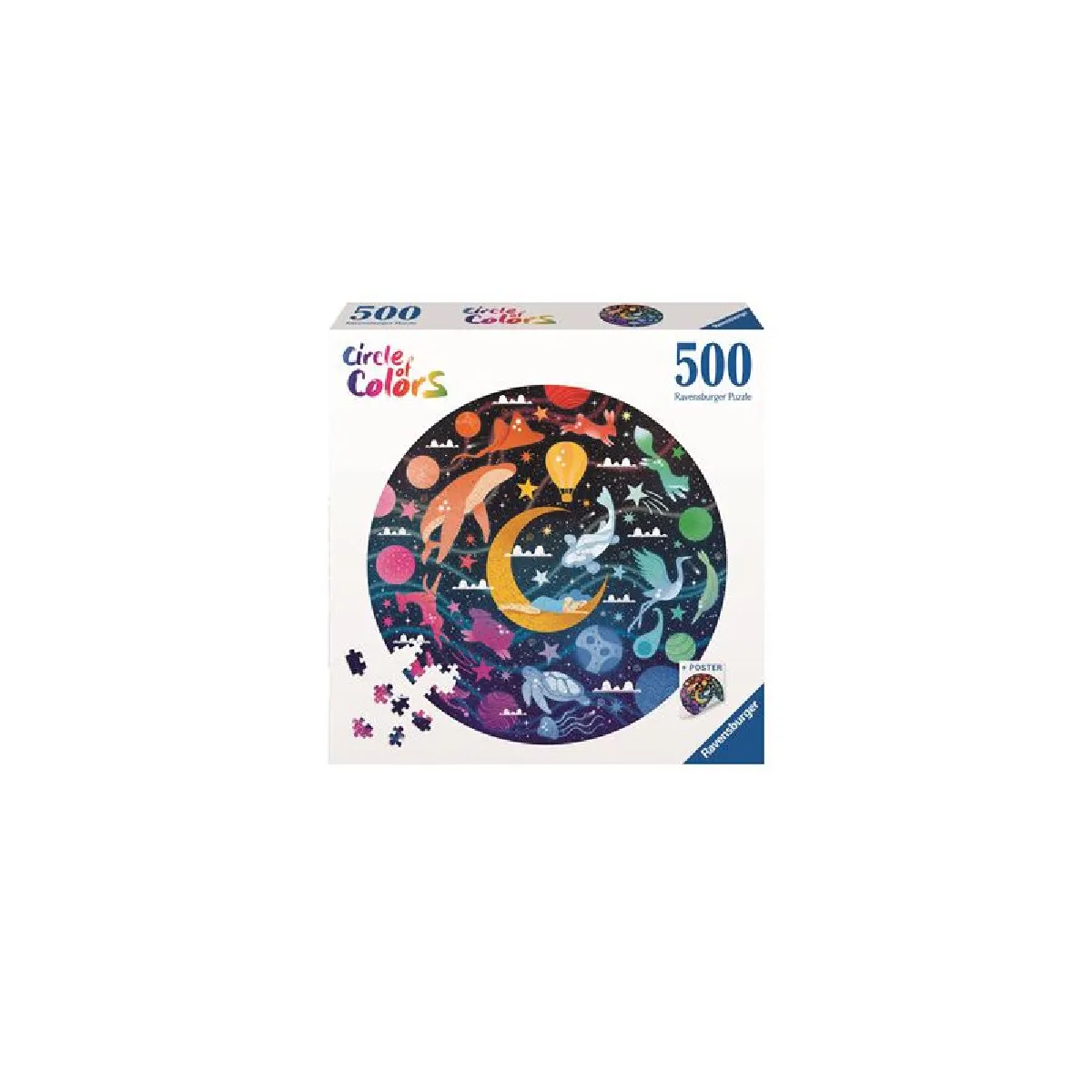 Puzzle rond de 500 pièces : Rêves Circle of colors Ravensburger France - vue 9