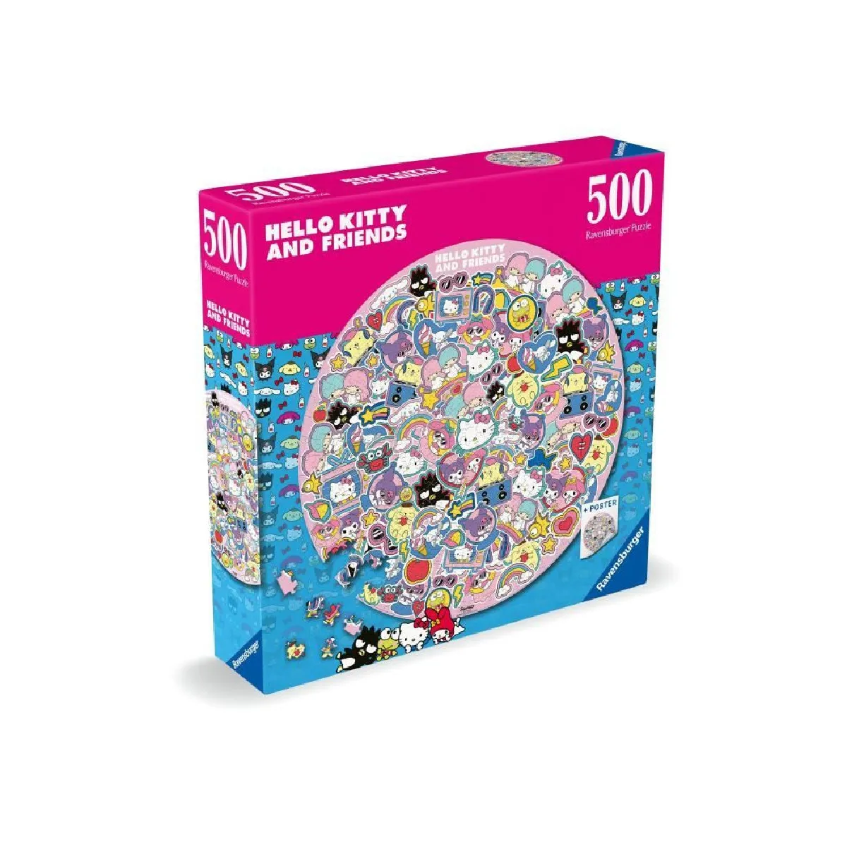 Hellokitty Puzzle rond adulte - 500 pièces
