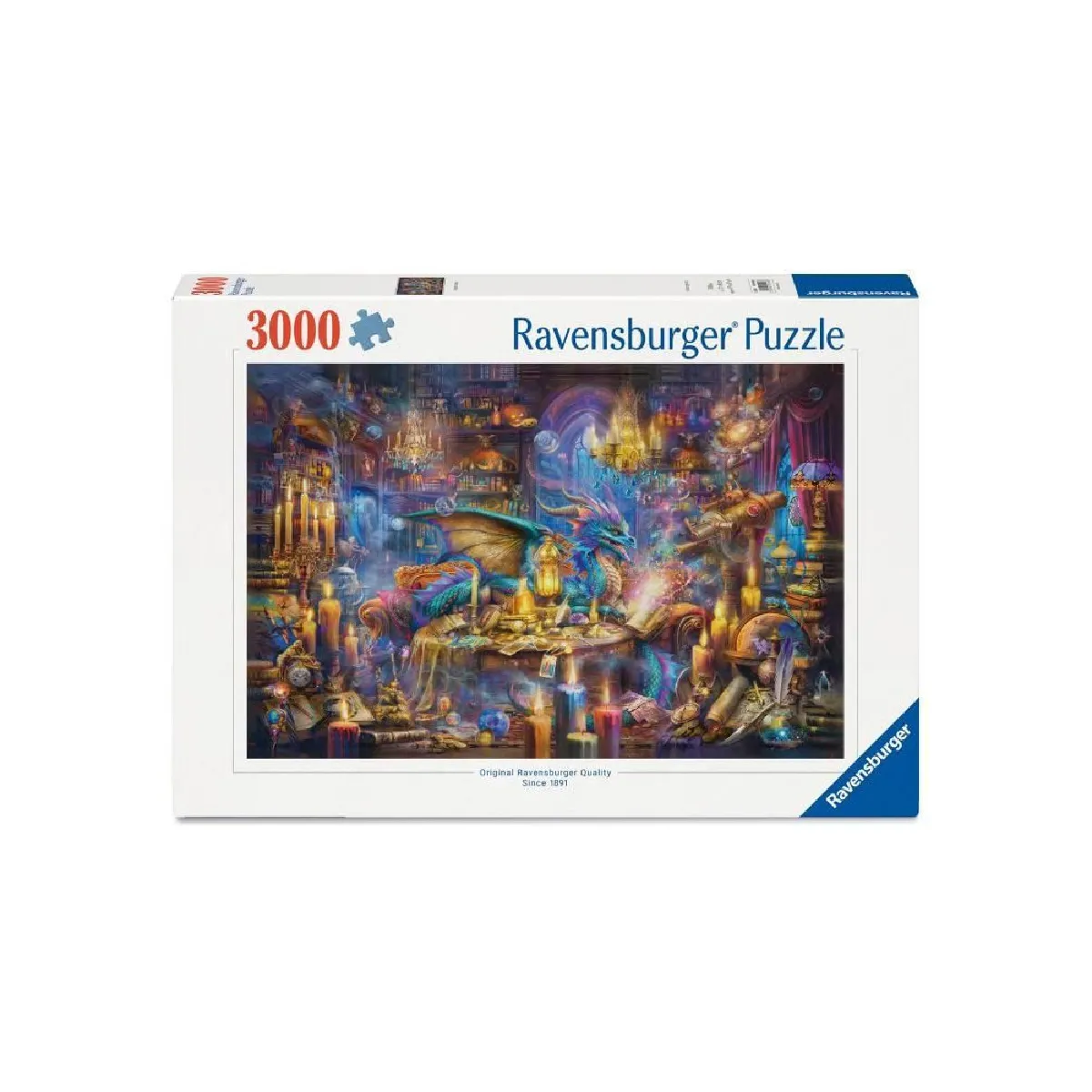 Puzzle 3000 pièces : La bibliothèque des savoirs enchantés Ravensburger France - vue 5