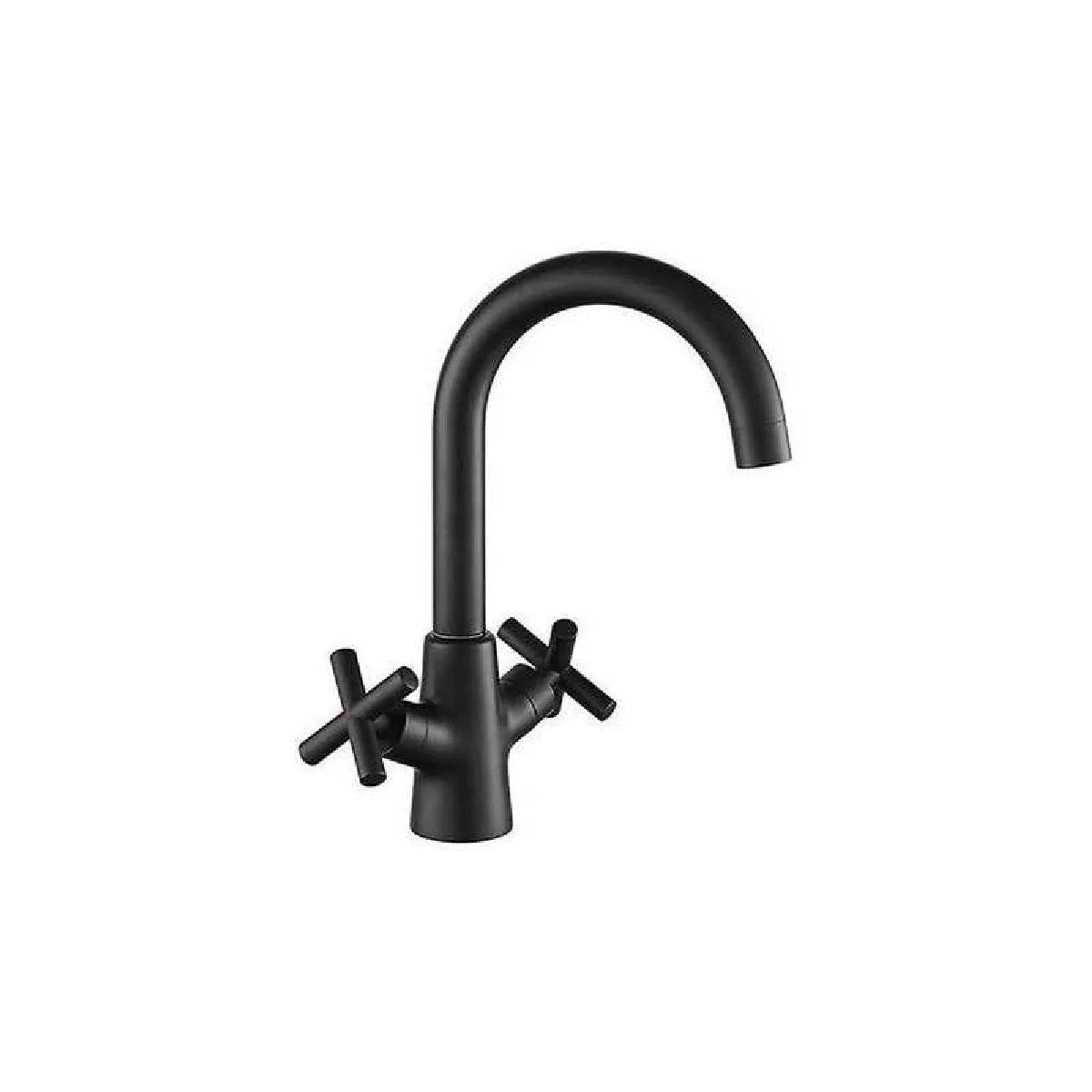GENERIQUE - Mélangeur de lavabo Nanka - 8 cm - Noir - Image 2