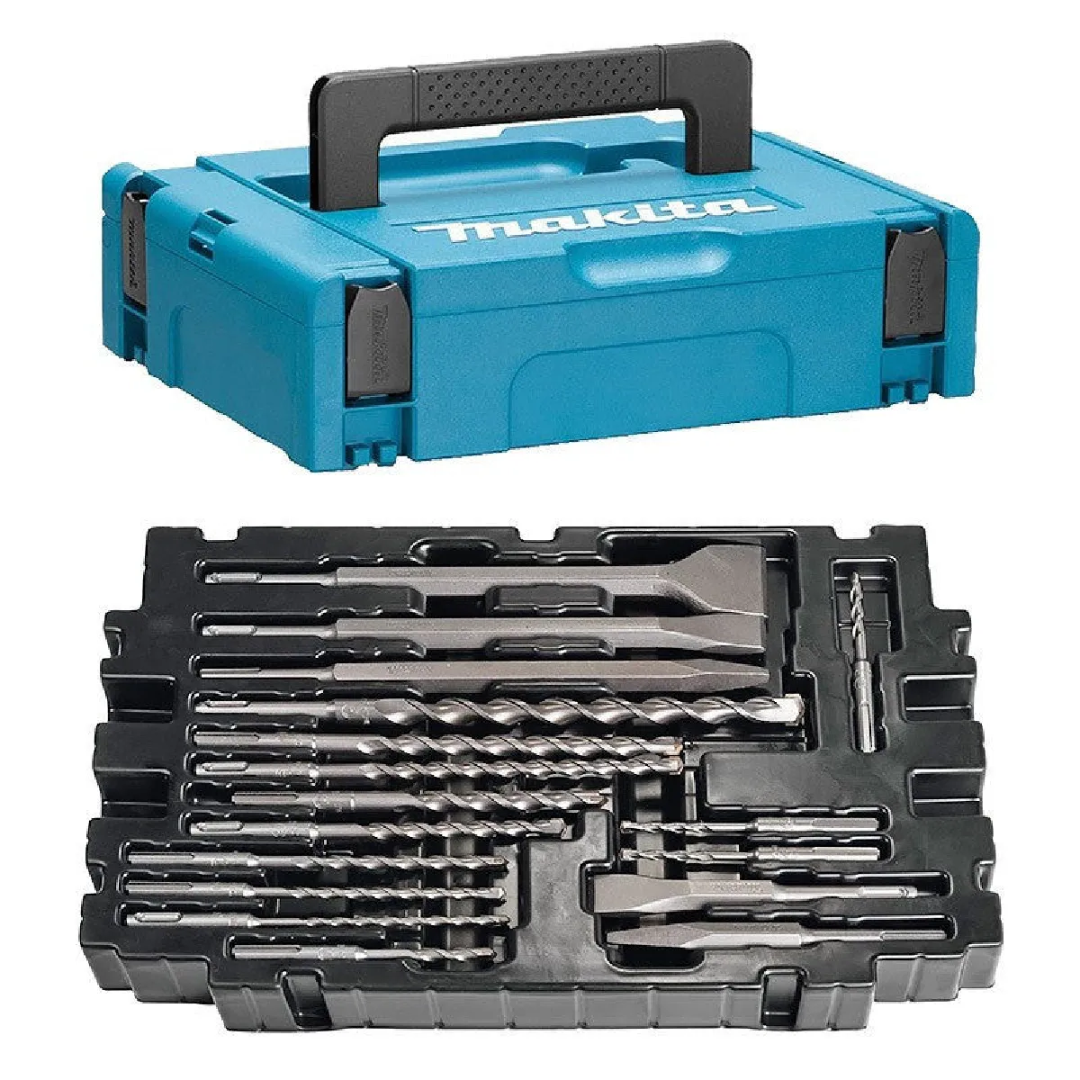 Makita B 52059 / B 53877 Jeu de 17 forets et burins SDS Plus dans coffret MAKPAC - vue 3