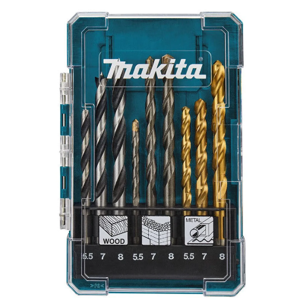 Set de forets métal / maçonnerie / bois MAKITA D 71978 Kit de perçage 9 pièces - vue 3