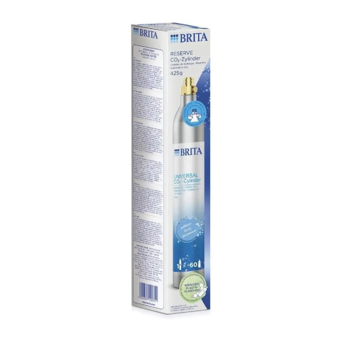 Brita Blanc Cylindre Co2 De Réserve Pour Machines A Eau Pétillante