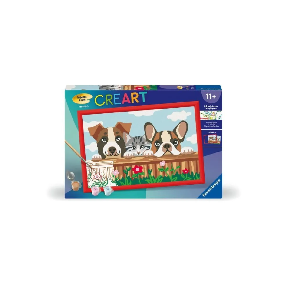 Ravensburger CreArt Kids 31x21 cm Numéro d'art Une Belle amitié Kit de Peinture par numéros Dès 25848 - vue 8