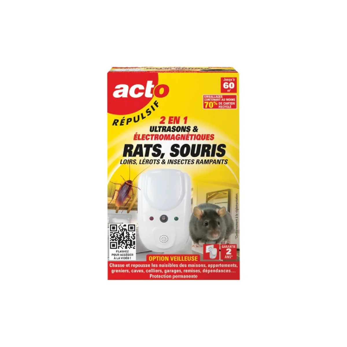 ACTO REPULSIF ULTRASONS ONDES NUISIBLE ACTO - RUS9