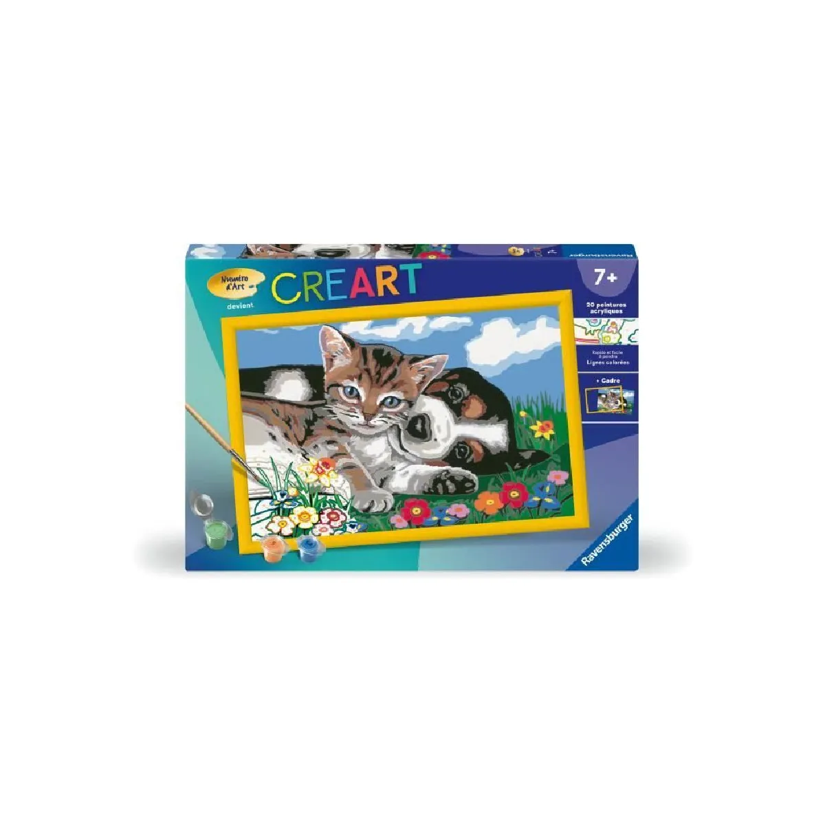 Ravensburger CreArt Kids 31x21 cm Numéro d'art Une Belle amitié Kit de Peinture par numéros Dès 25848 - vue 6