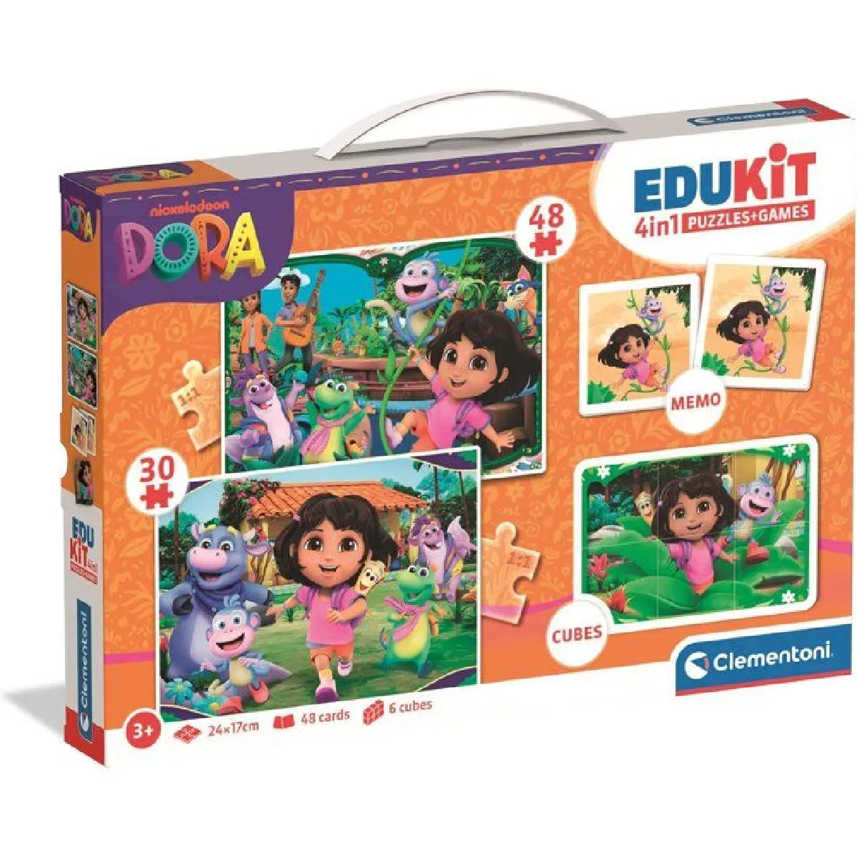 Clementoni coffret éducatif Dora – 4 jeux